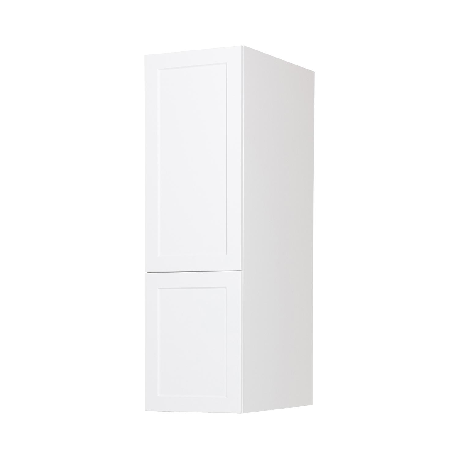 White Thermafoil Shaker Pantry Cabinet 15"Wx49-1/4"Hx24"D