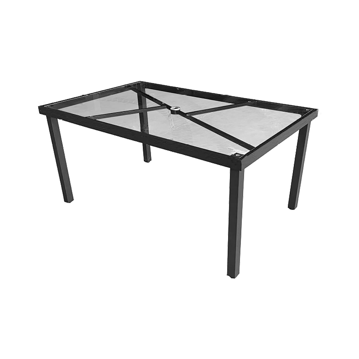 Dessus de table à manger à lattes en acier 60 x 38 po