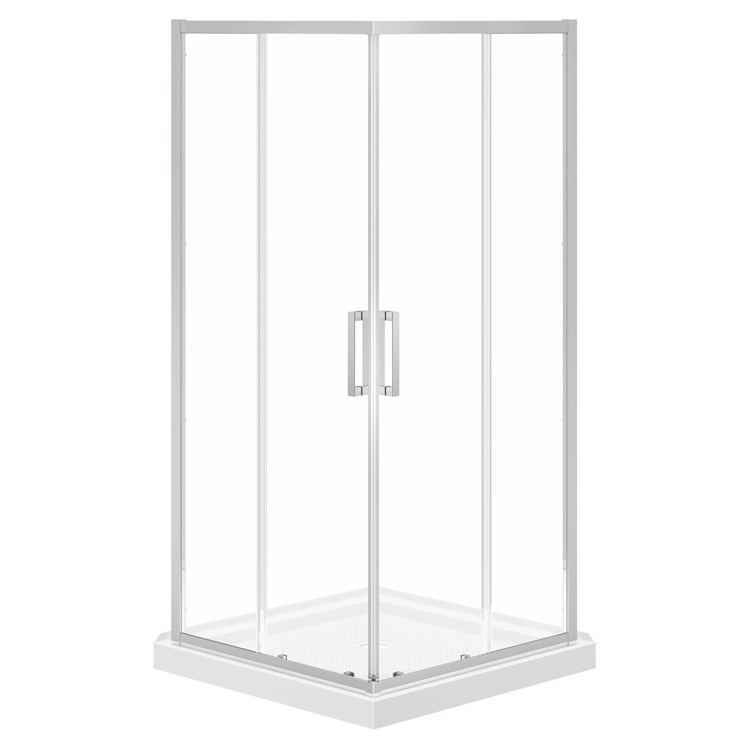 Scarlet 36" x 36" Square Shower Kit-Chrome