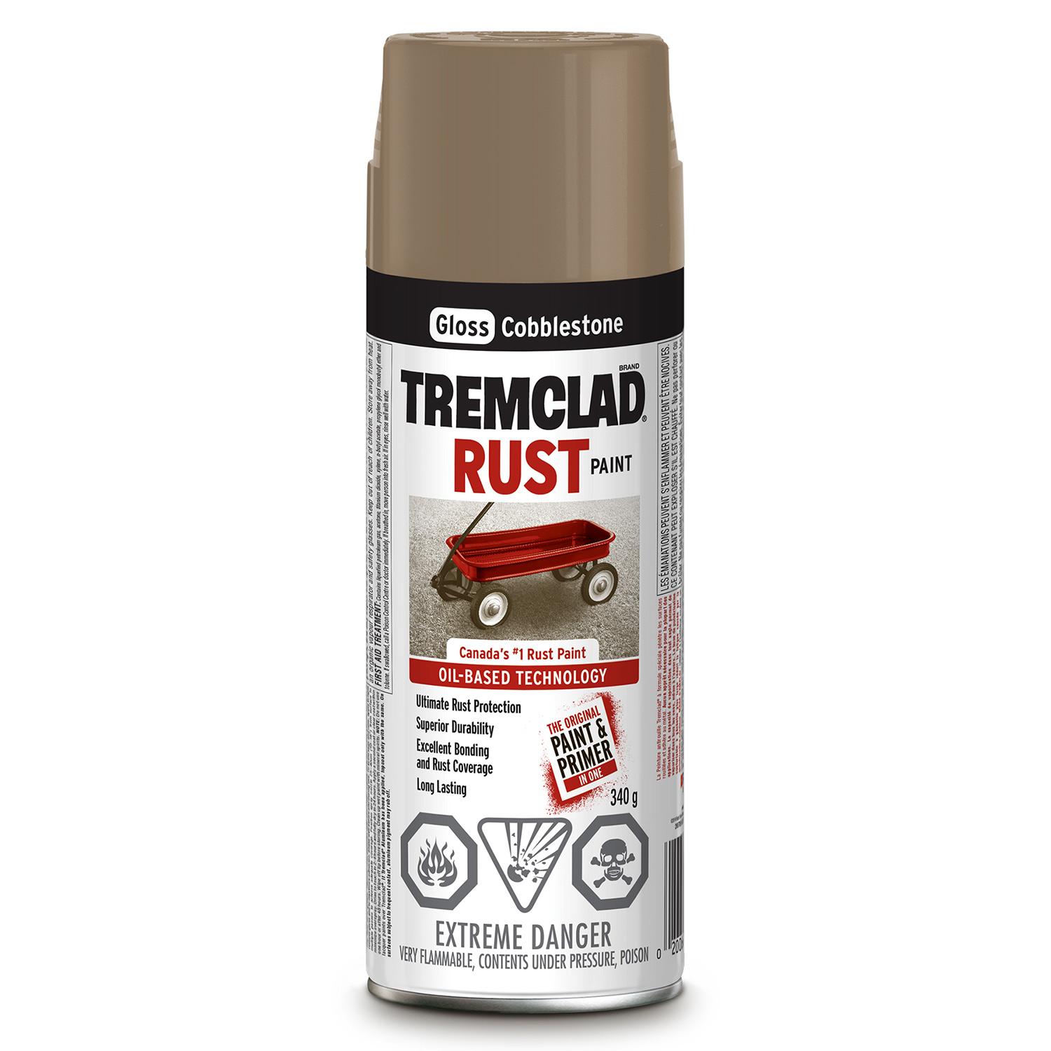 Peinture en aérosol antirouille alkyde lustrée 340 g Tremcla