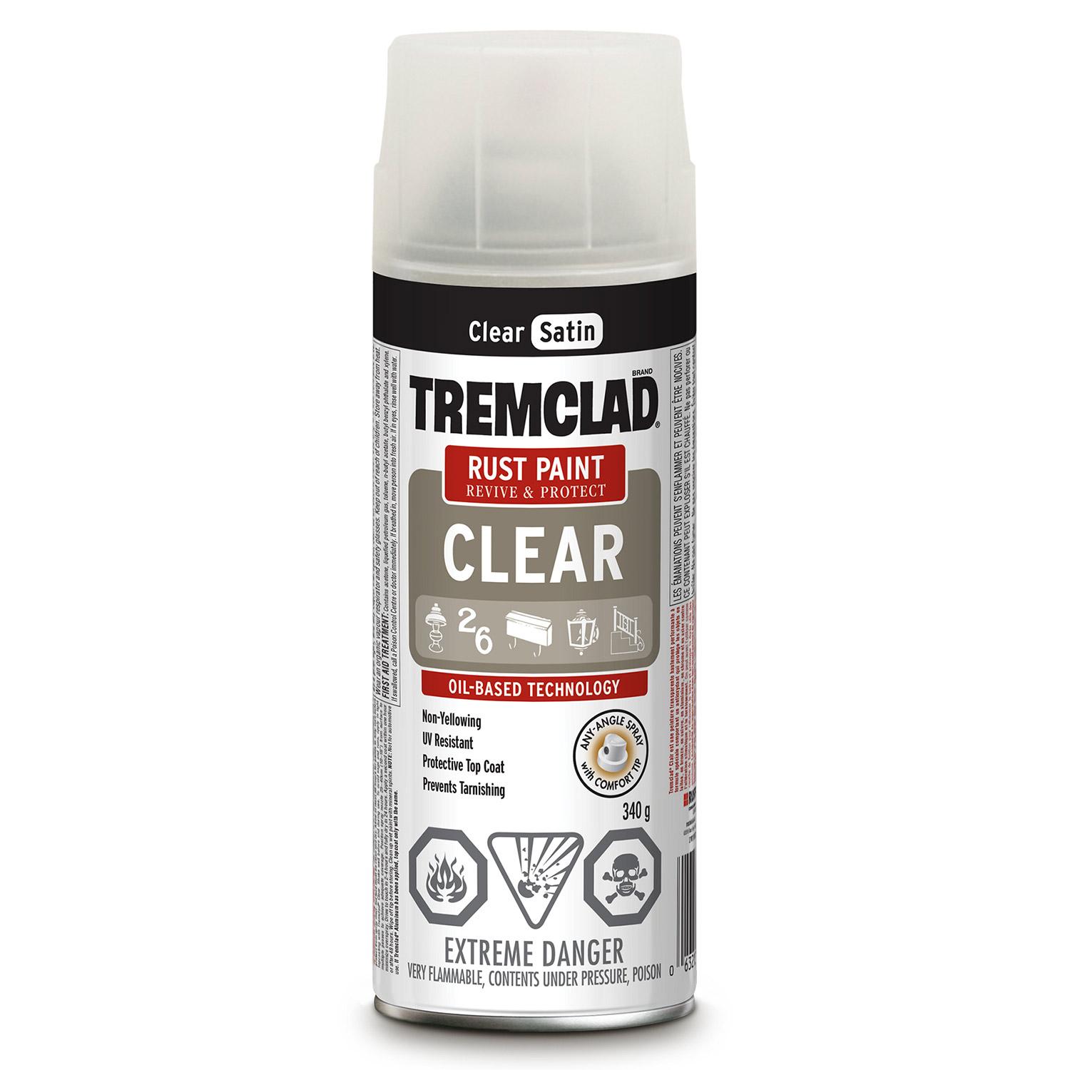 Tremclad Satin Alkyd Rust Spray Paint-340g