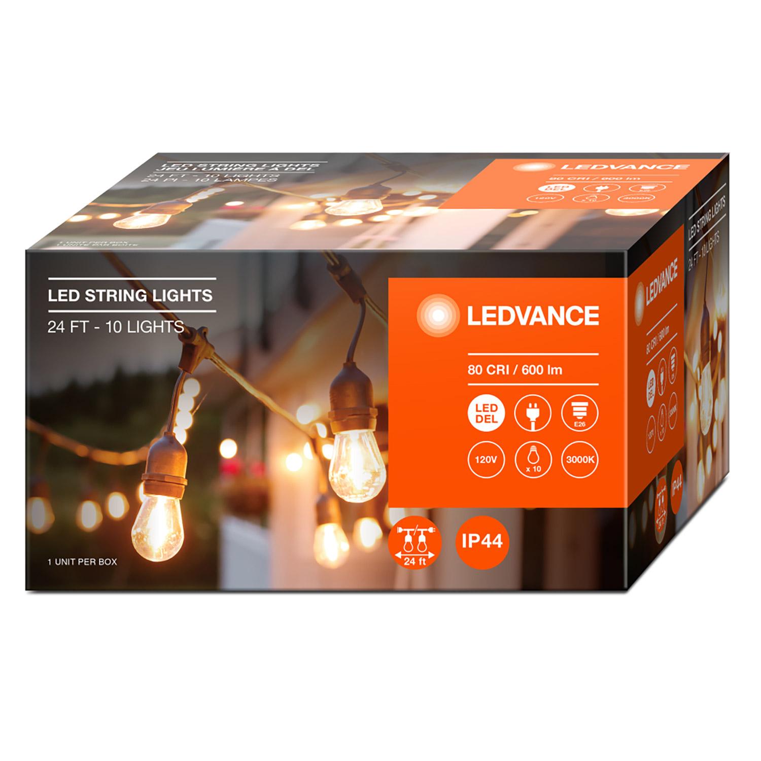 Guirlande lumineuse extérieure DEL enfichable 24 pi