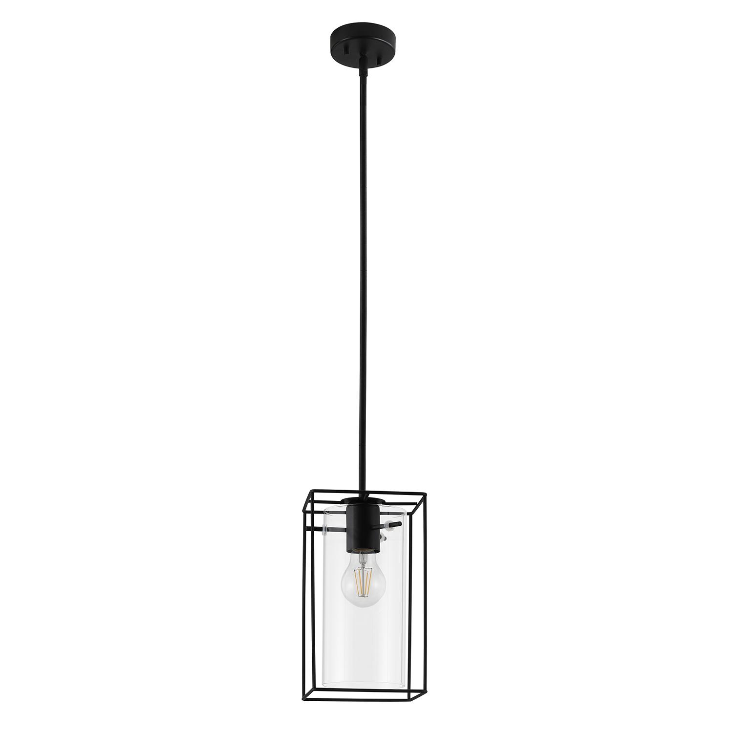 Loncino 1 Black 6" Pendant Light