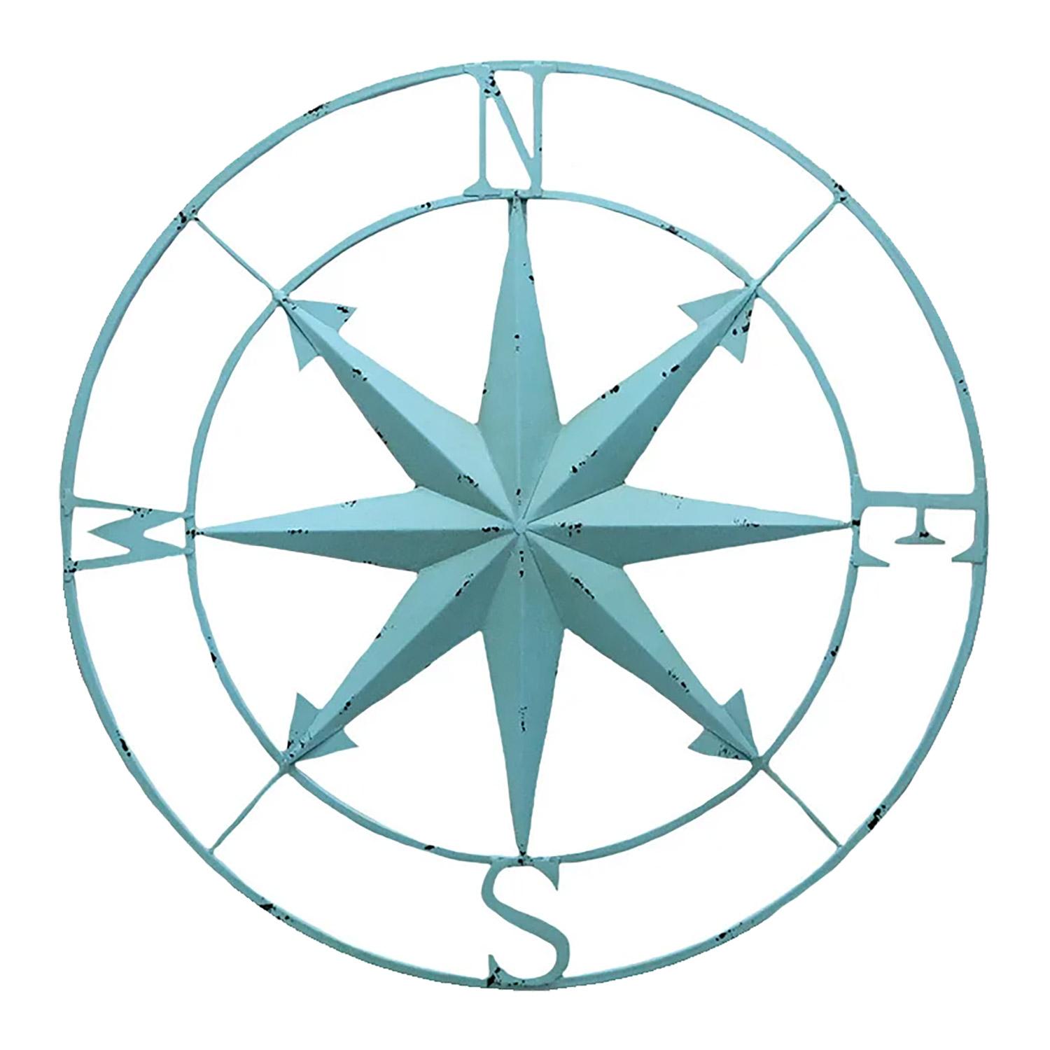 Wall Compass Blue