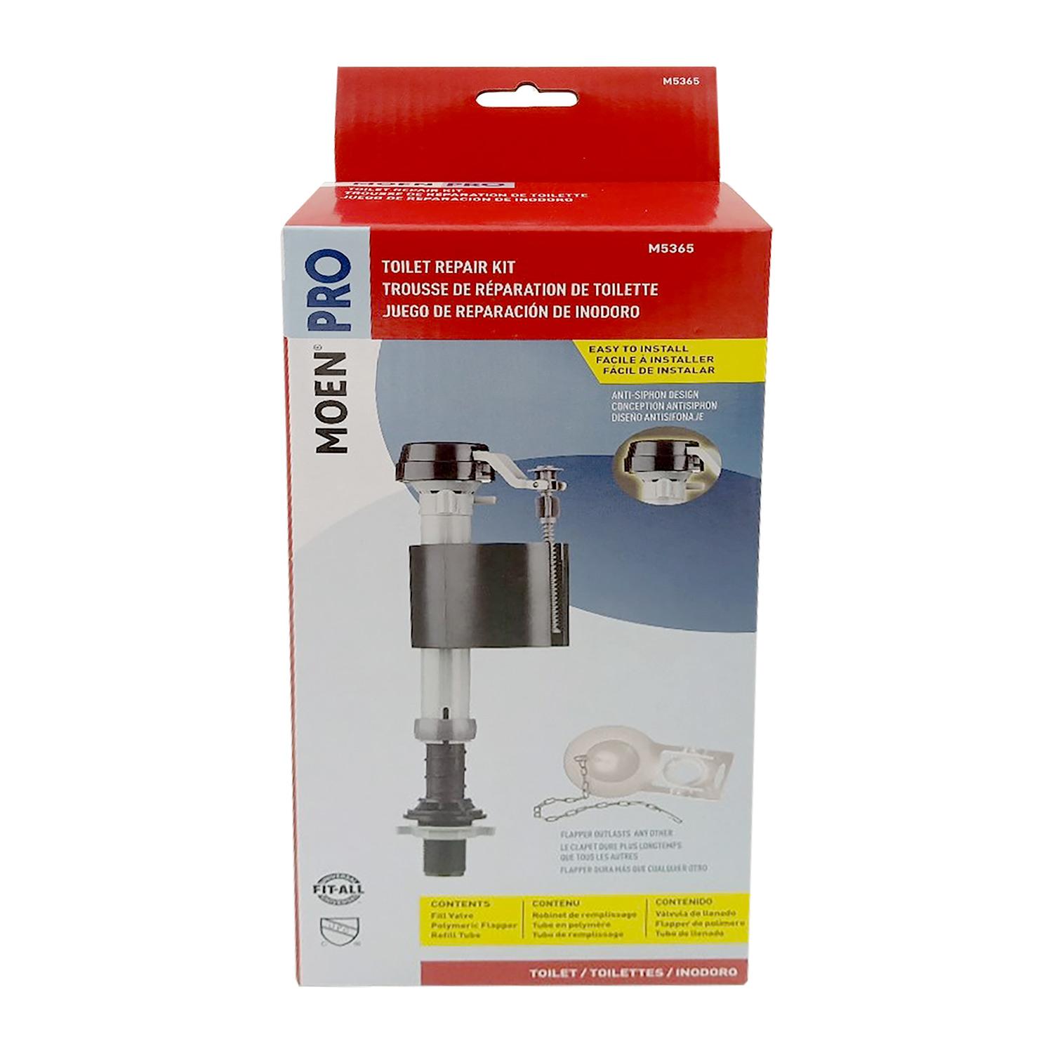 Kit réparation toilette Moen-valve remplissage clapet