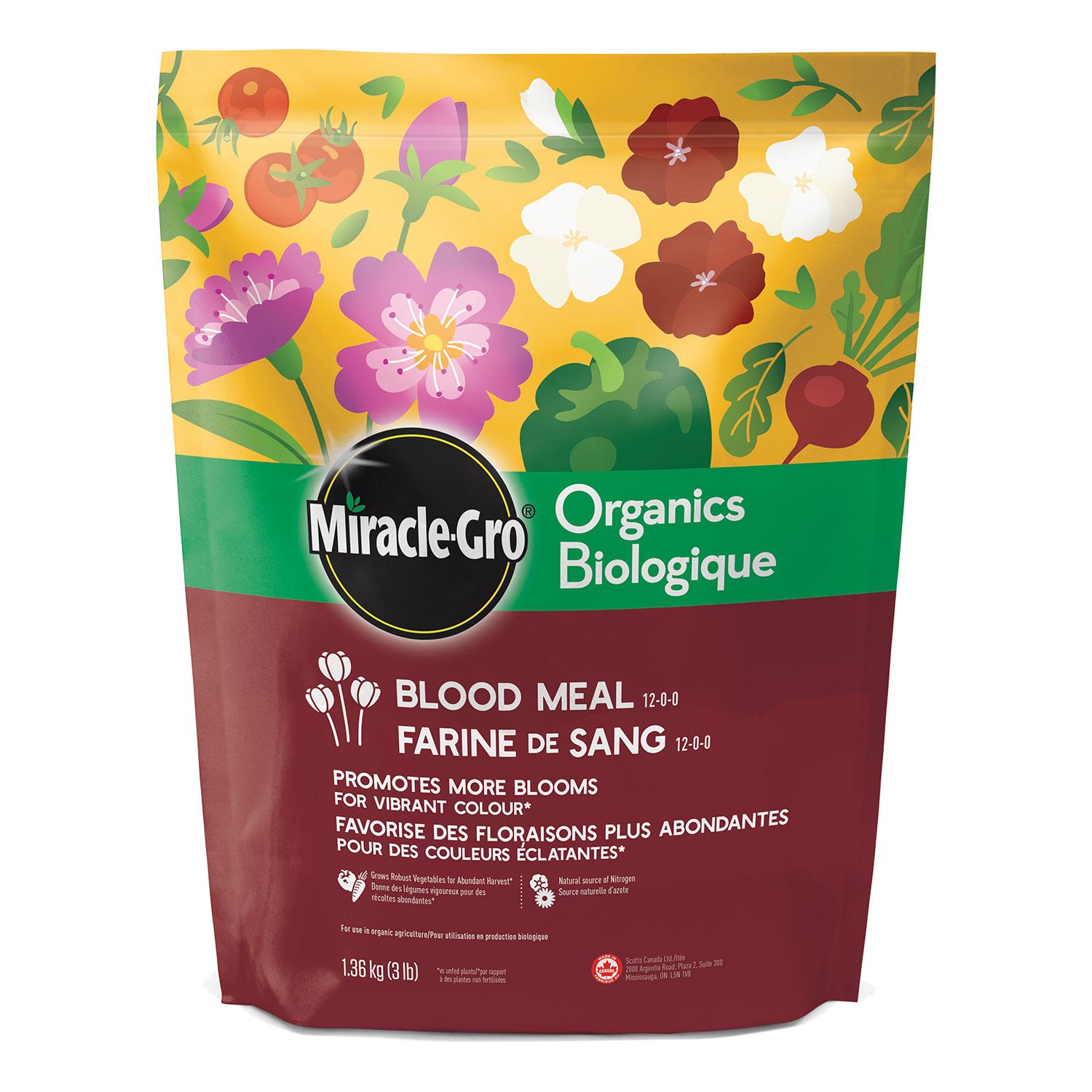 Farine de sang Miracle-Gro Organics 1,36kg
