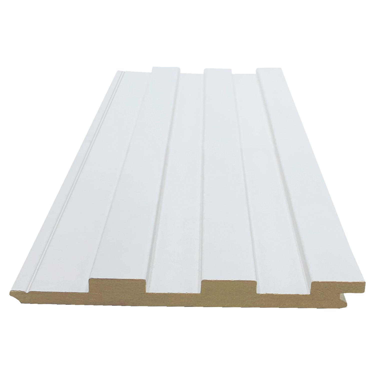 1/2" x 5-3/8" x 8" Primed MDF Slatwall Paneling