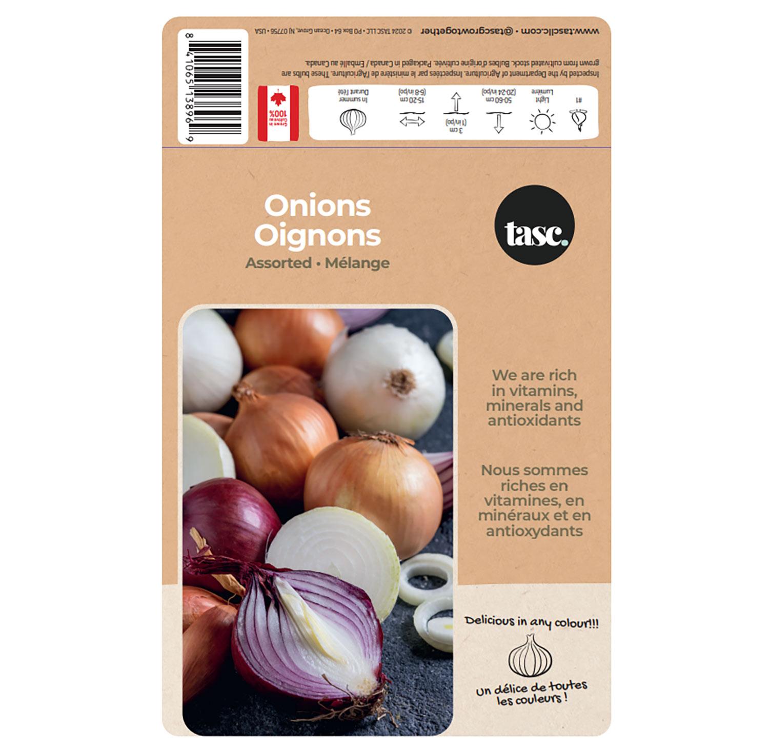 Oignons mélangés
