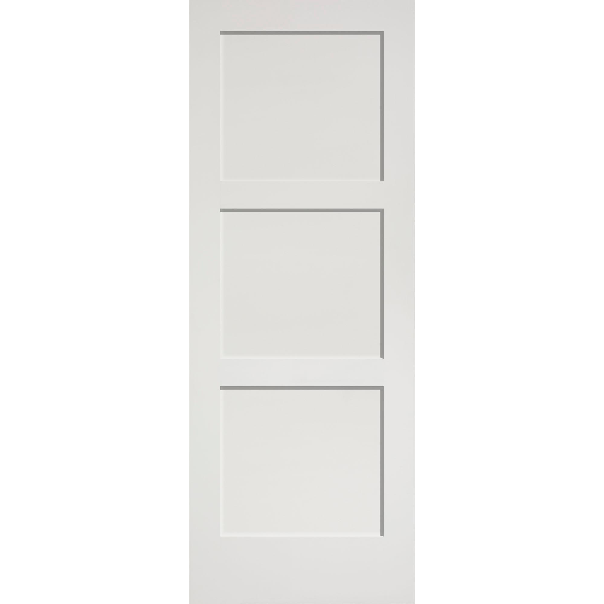 30" x 80" 3 Panel Shaker Interior Door