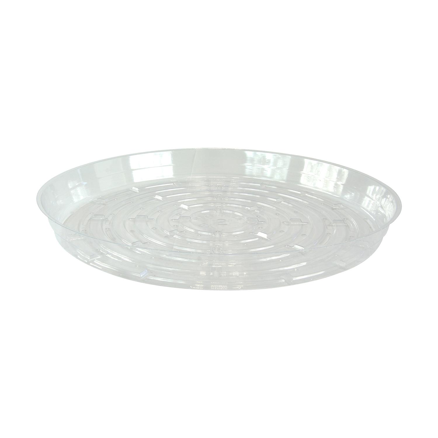Soucoupe en plastique transparent 12 po