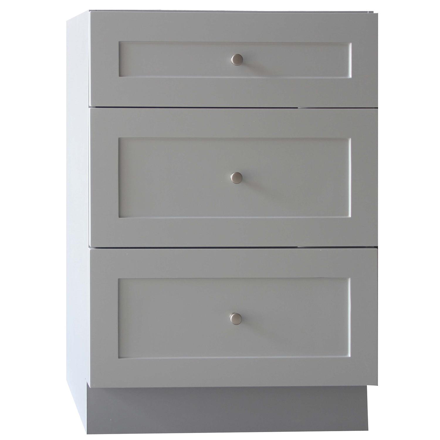 Armoire de base pour buanderie 3 tiroirs classique 24"
