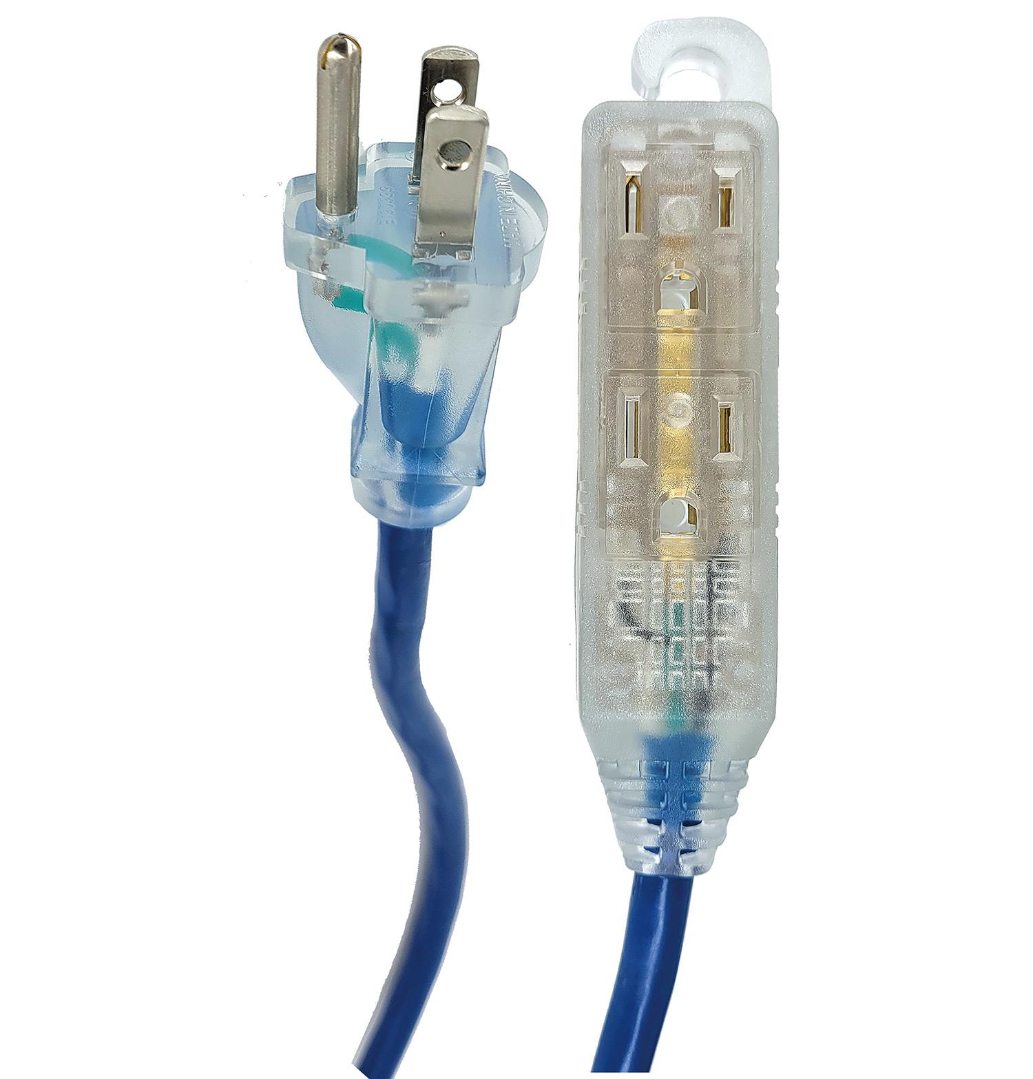 16/3 Blue Block Heater Extension Cord 4.57M
