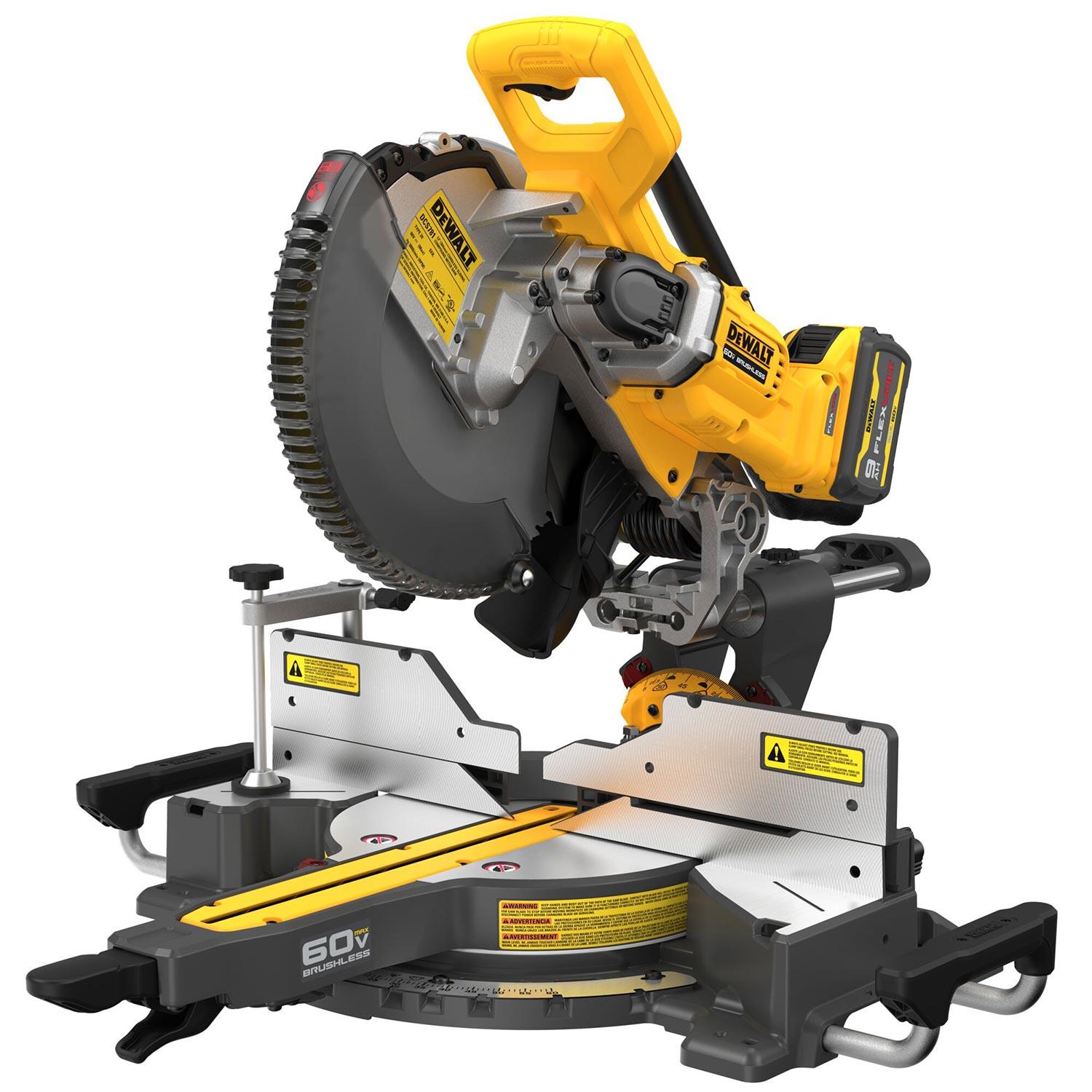 Scie à onglets coulissante 60V MAX* 12"