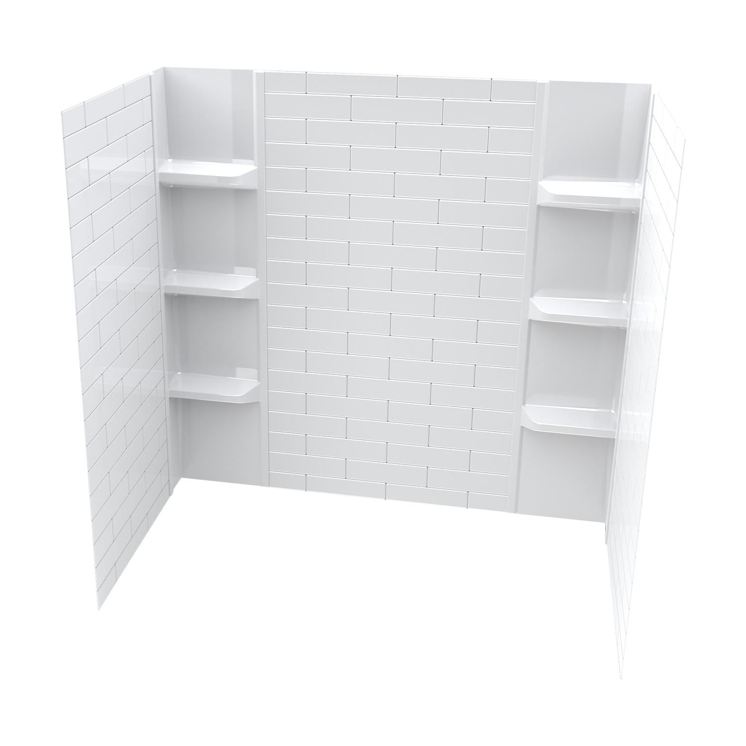 58" Classic Subway Polystyrene Appliqué Tub Surround