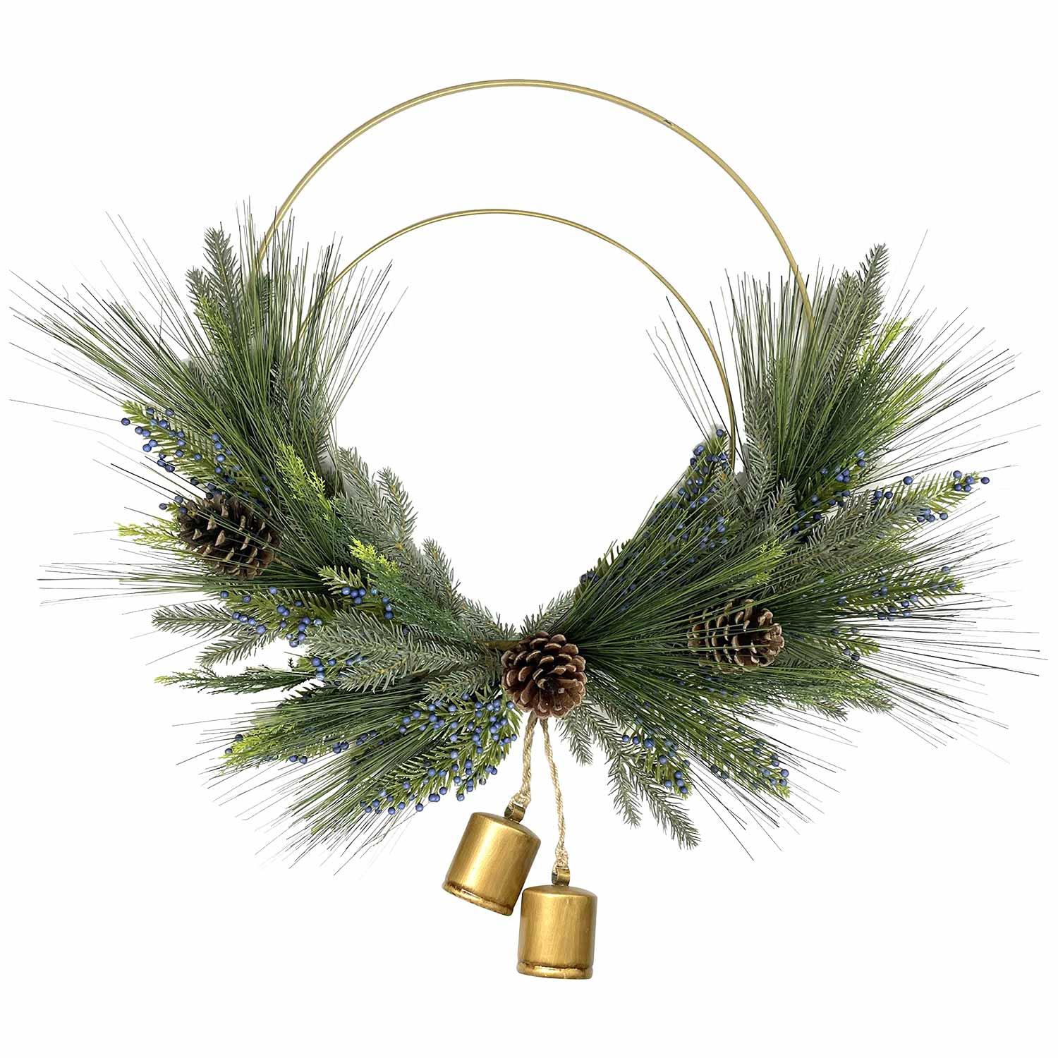 Wreath Blue Kismet 24"