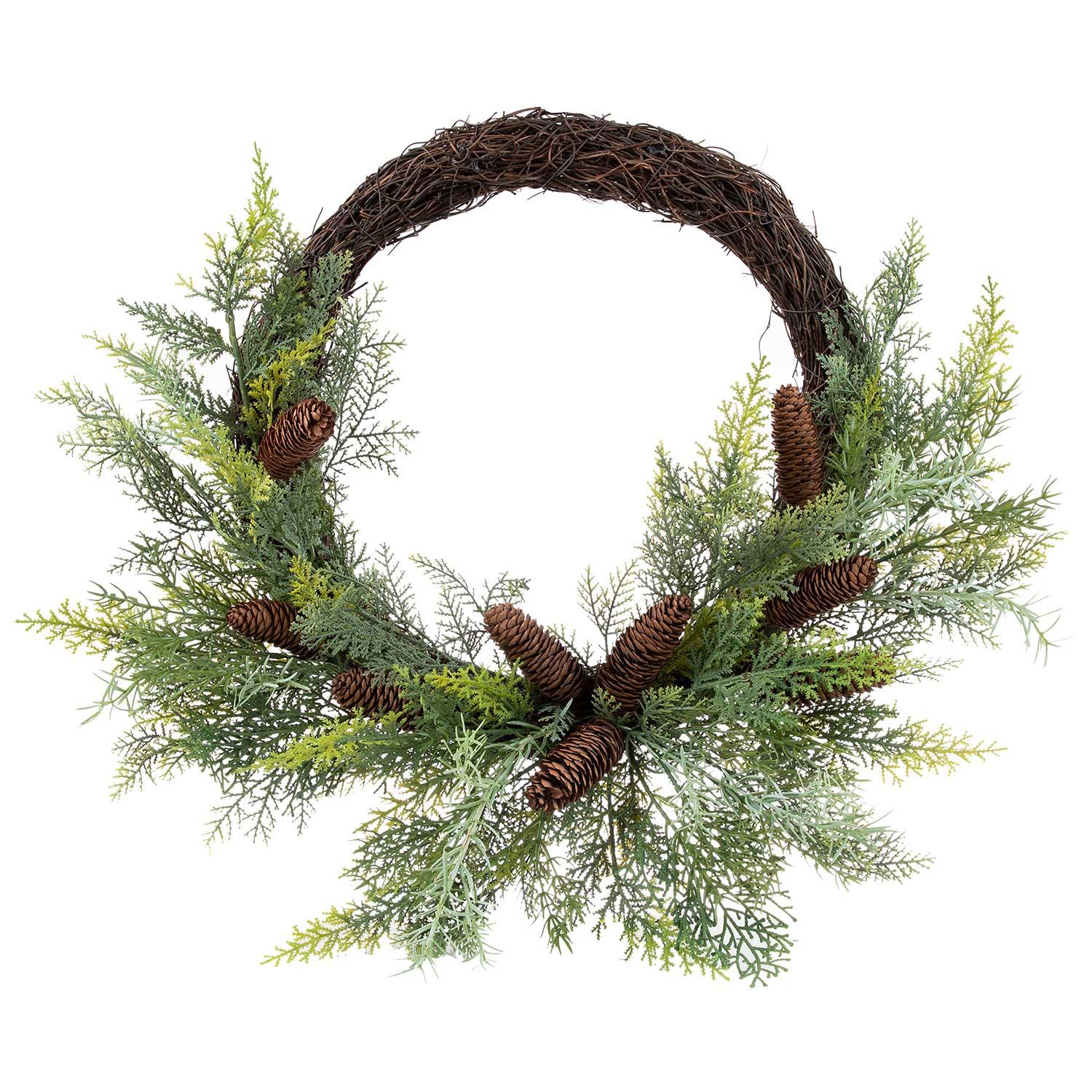 Wreath Pine Nice And Neutral 24"