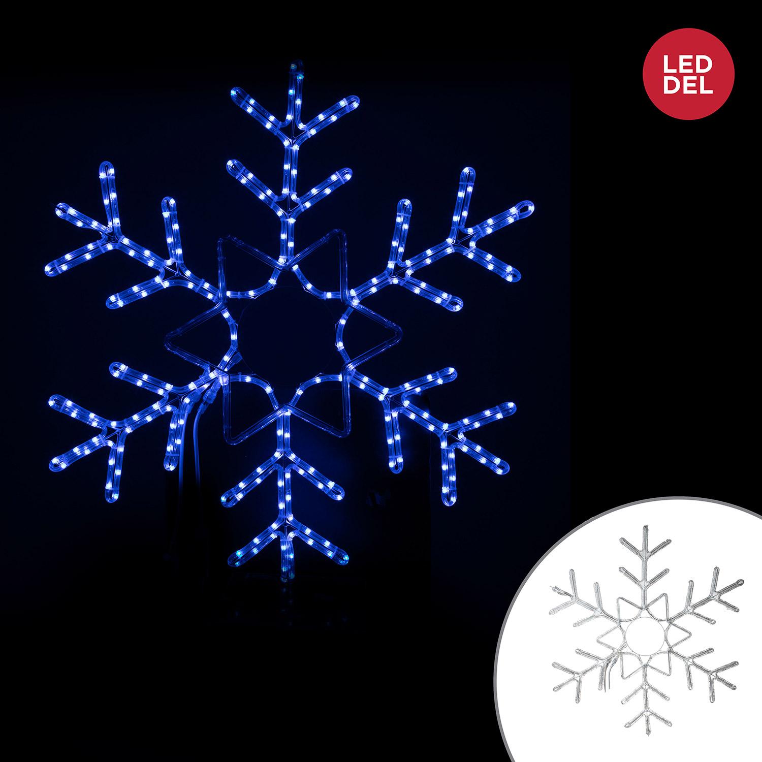 Color Changing Snowflake with LED Lights 36"