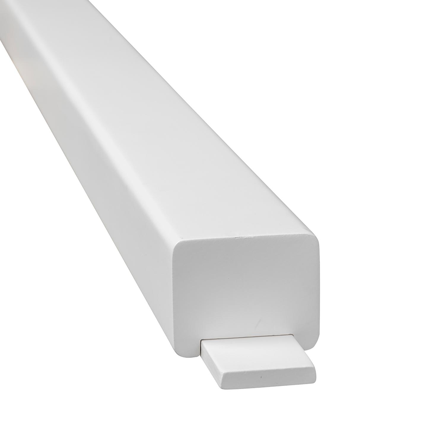 1-5/8'' x 2'' x 12' Square White Handrail And Filet