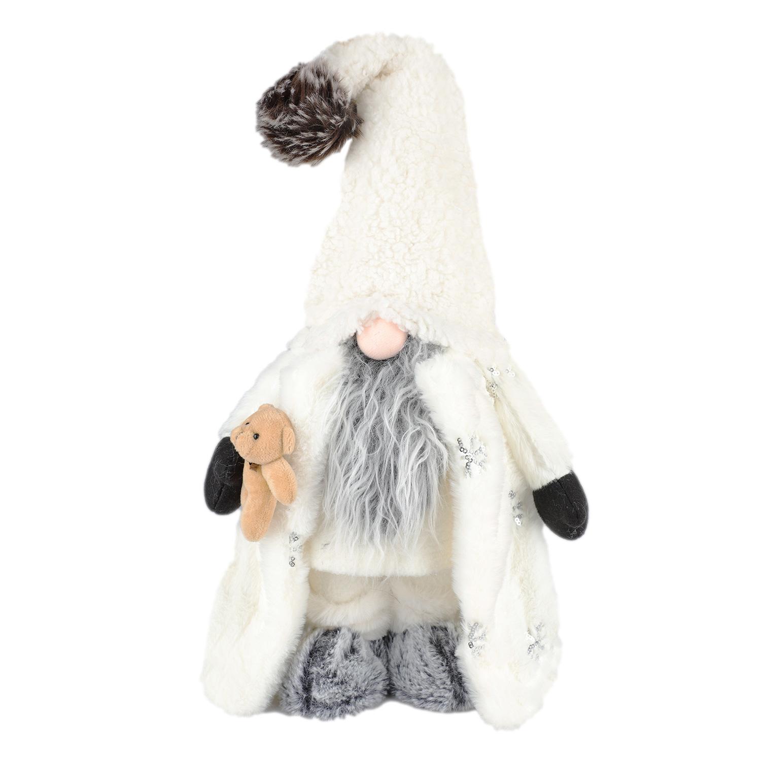 Fabric Fur Standing Bedtime Gnome