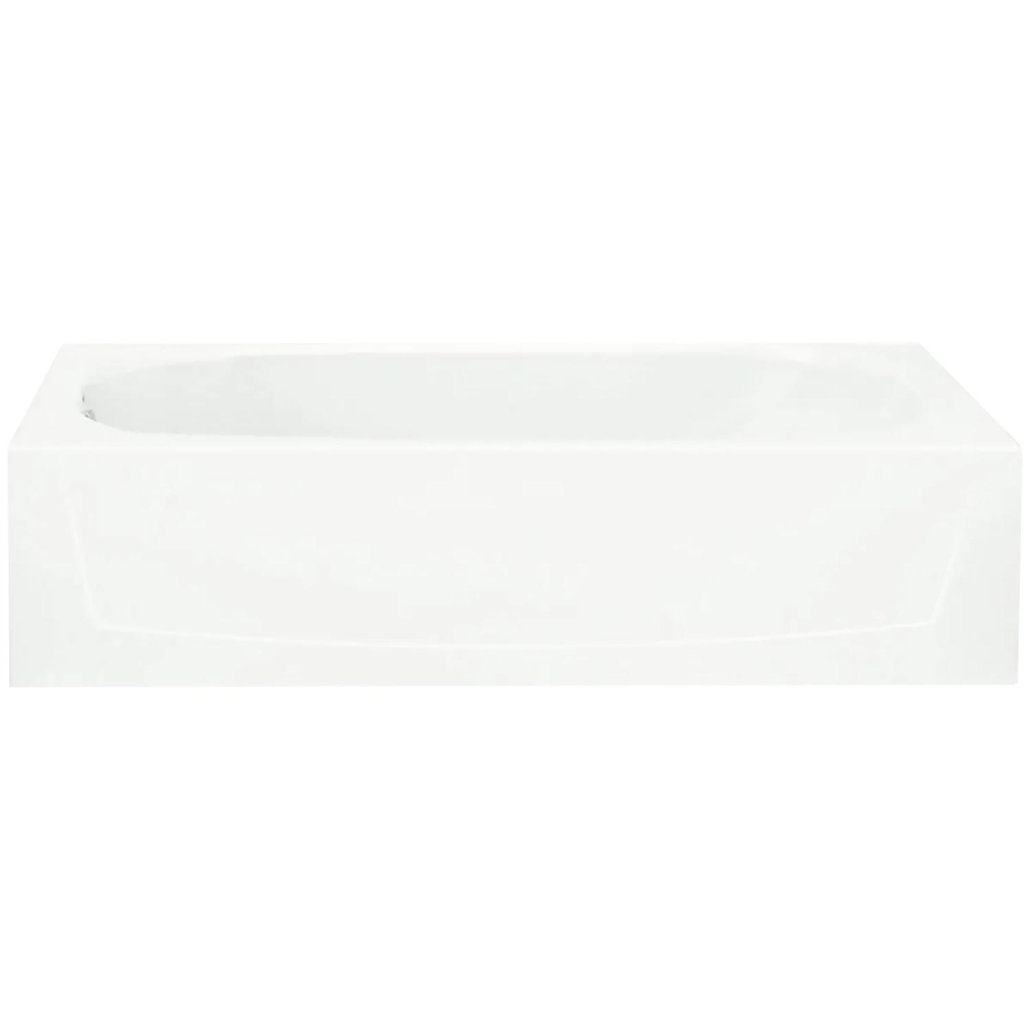 Performa White Vikrell Bath Above Floor Drain