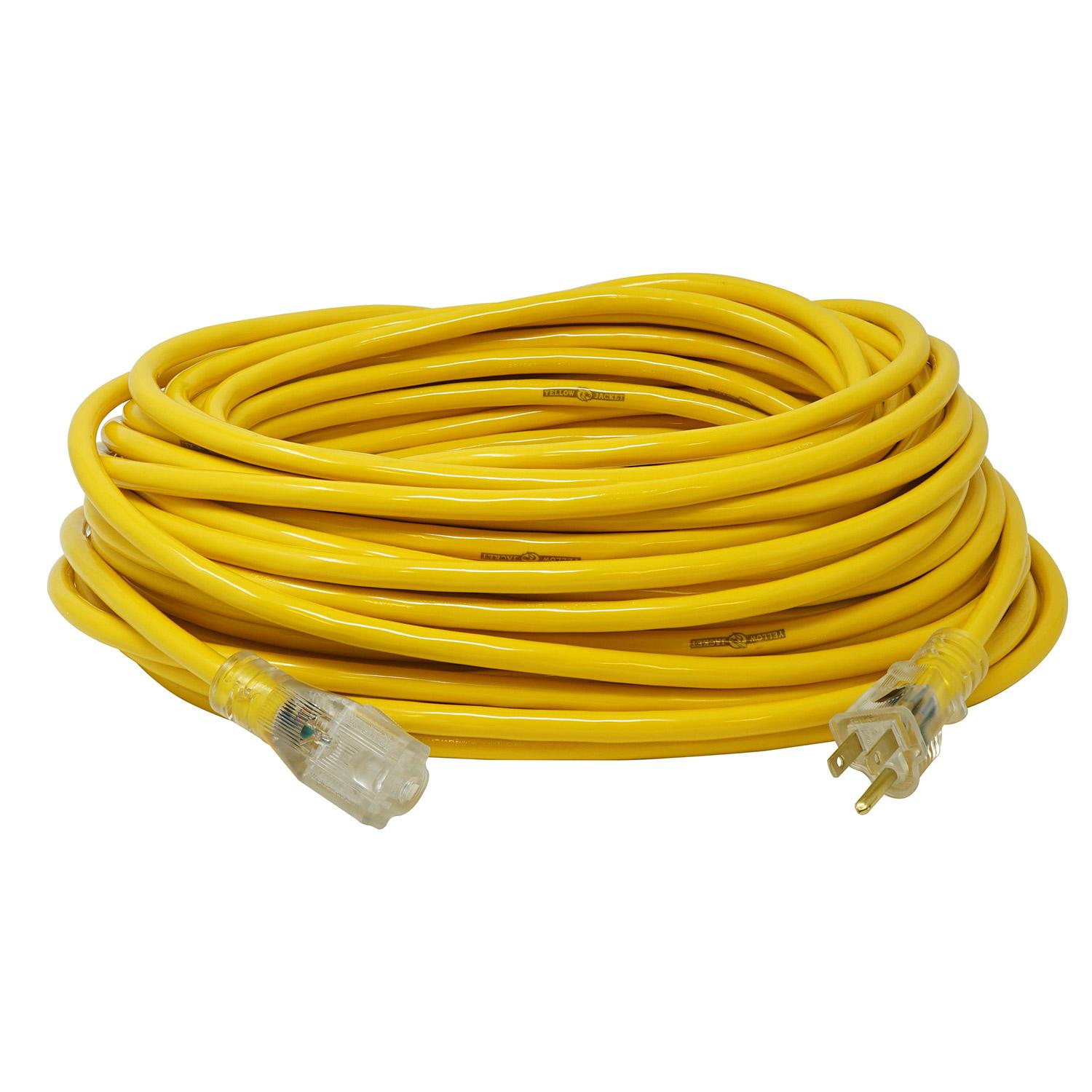 Yellow Jacket 14/3 - Rallonge de 100’, Prise Simple