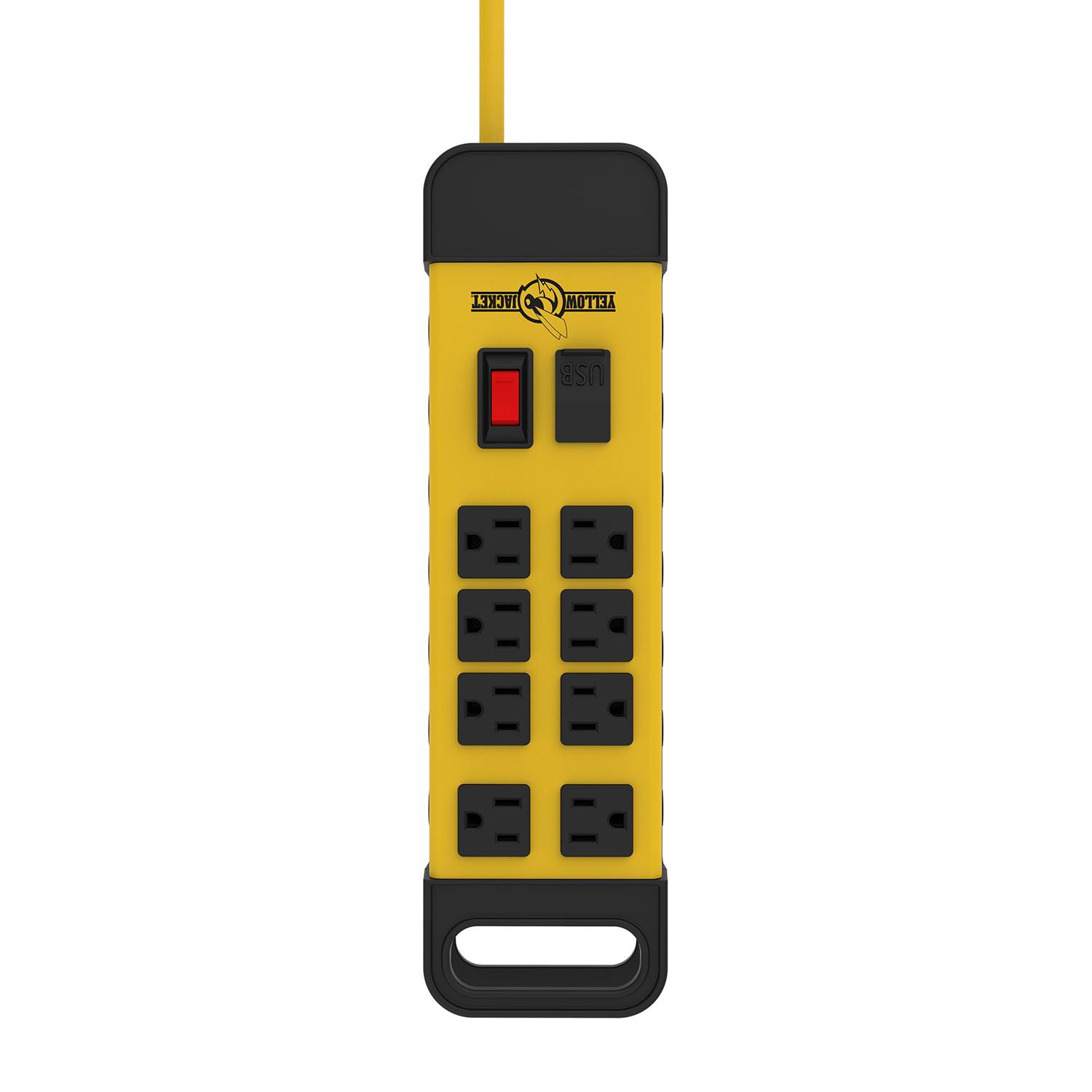Bloc d’Alimentation Yellow Jacket 8 Prises, USB
