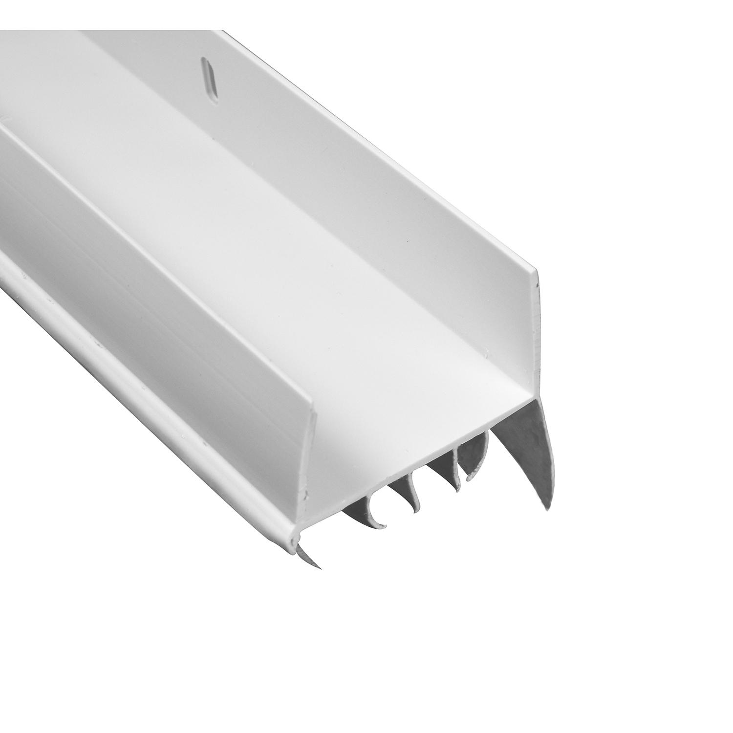 Bas de Porte en Vinyle Blanc en U avec Balai 36"