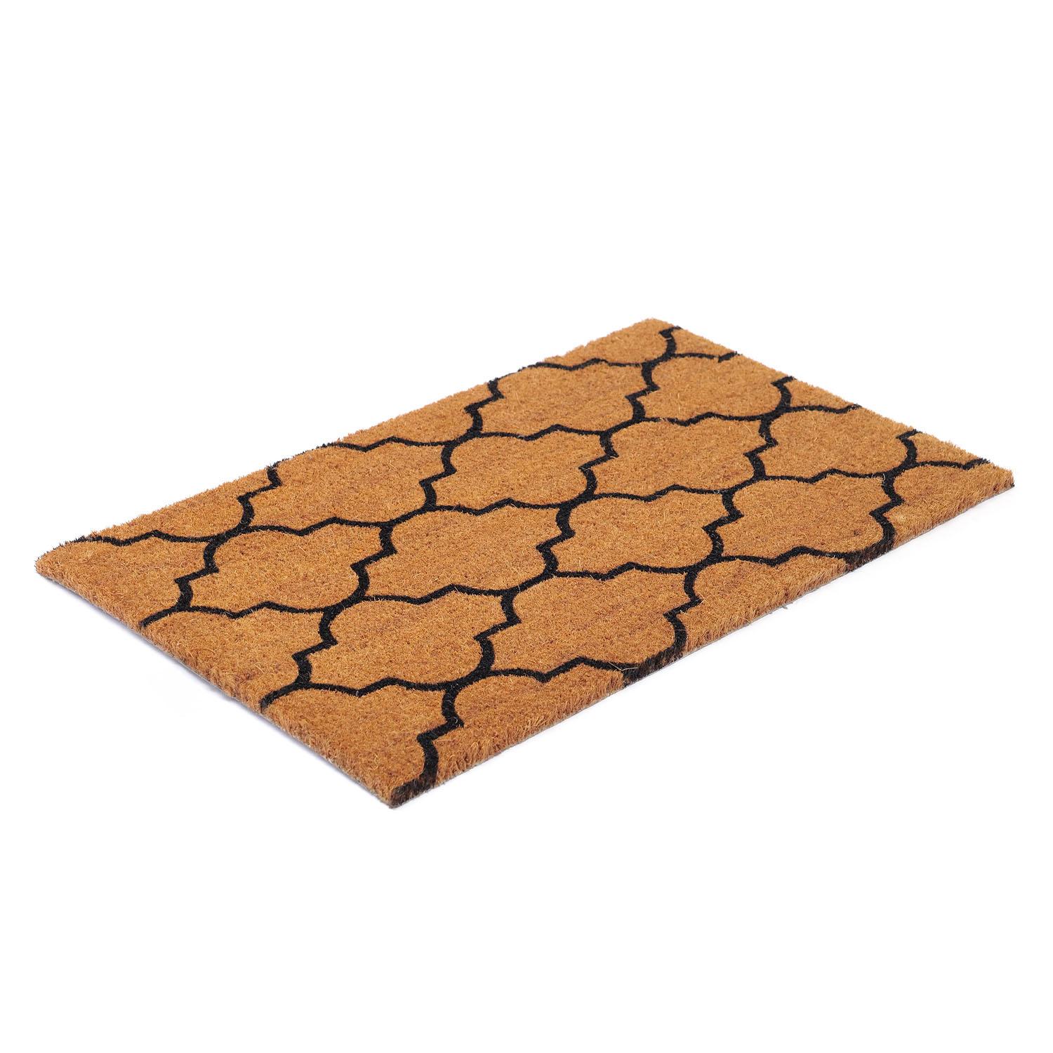 Geometric 18" x 30" Coir Mat