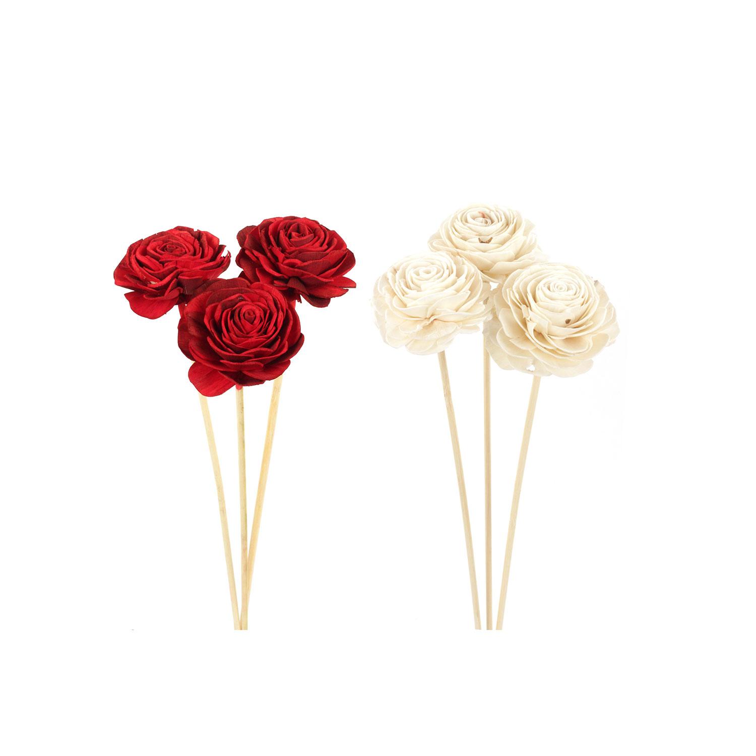 Rose de fleur Sola 3 pièces assorties