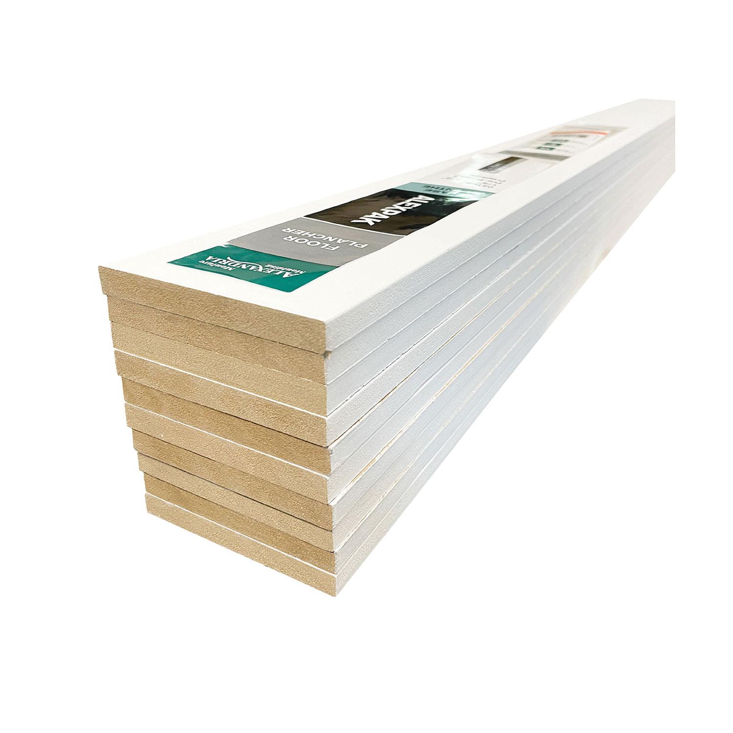 1/2" x 3 1/2" x 8' Modern MDF Baseboard Valupak (10/Pack)