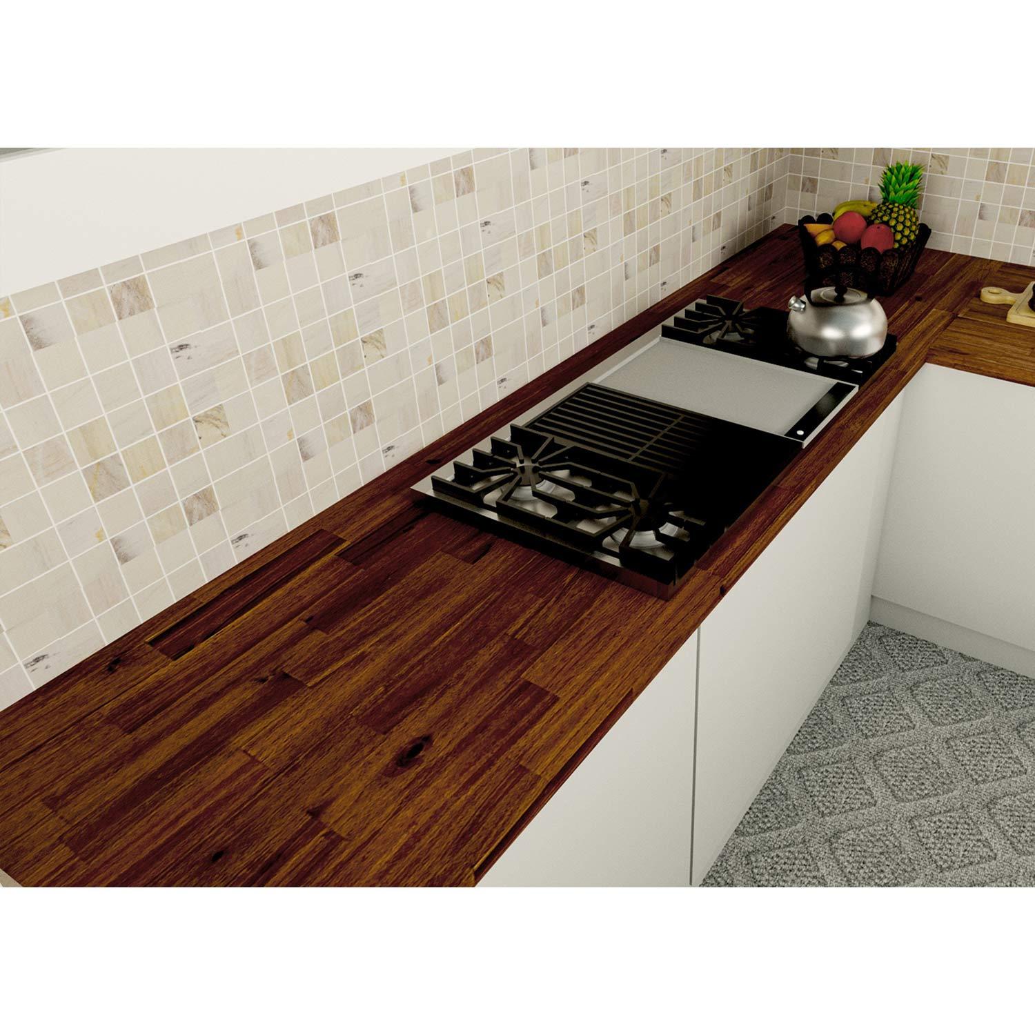 Espresso Stained Acacia Wood Butcher Block Countertop
