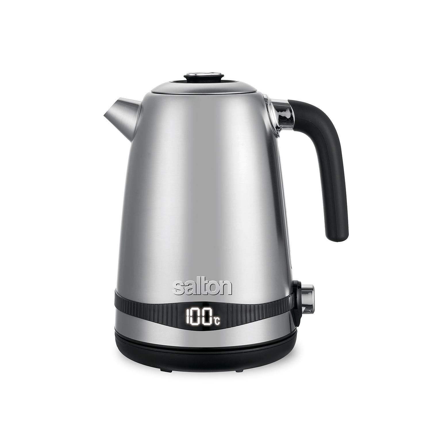 Bouilloire Numérique Sans Fil en Acier Inoxydable 1.7L