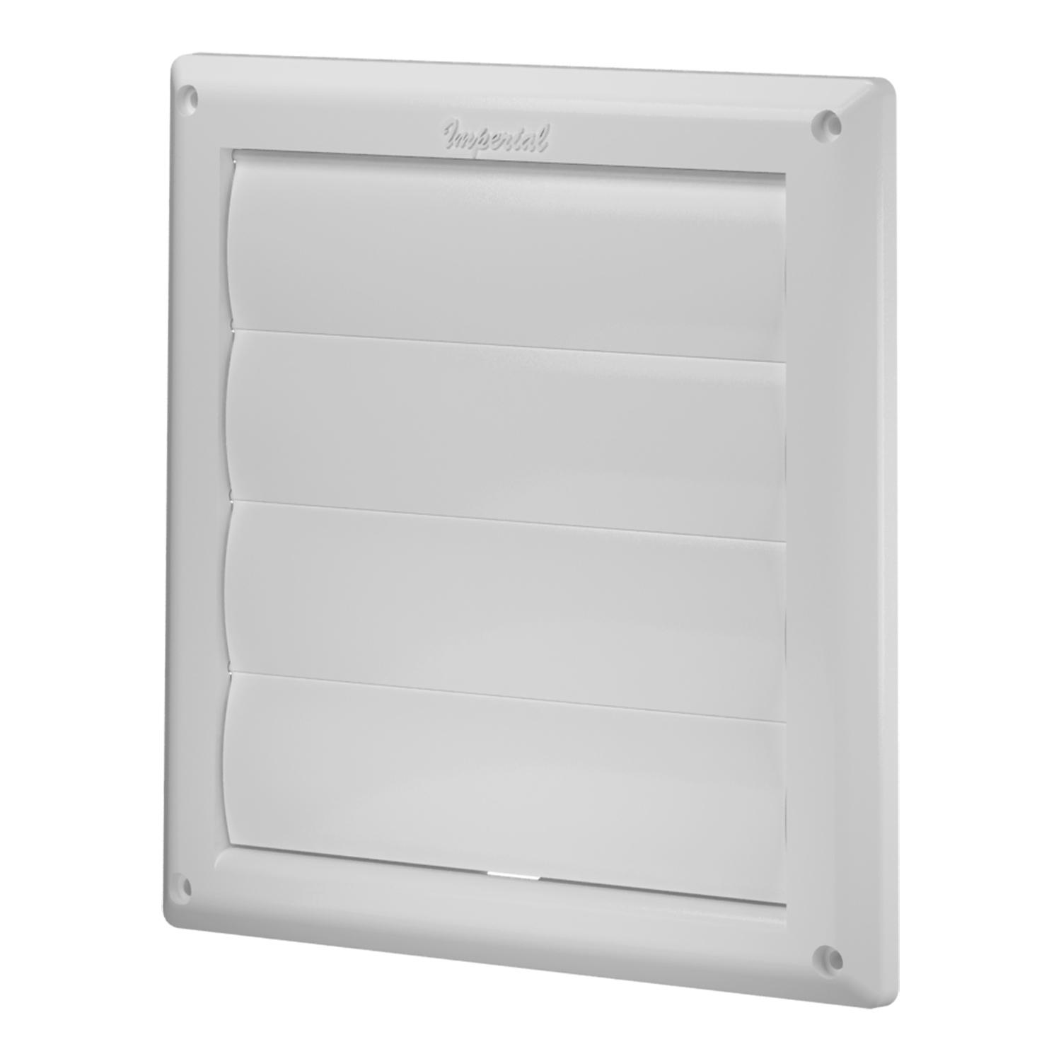 6" Vent Cap Louvered White