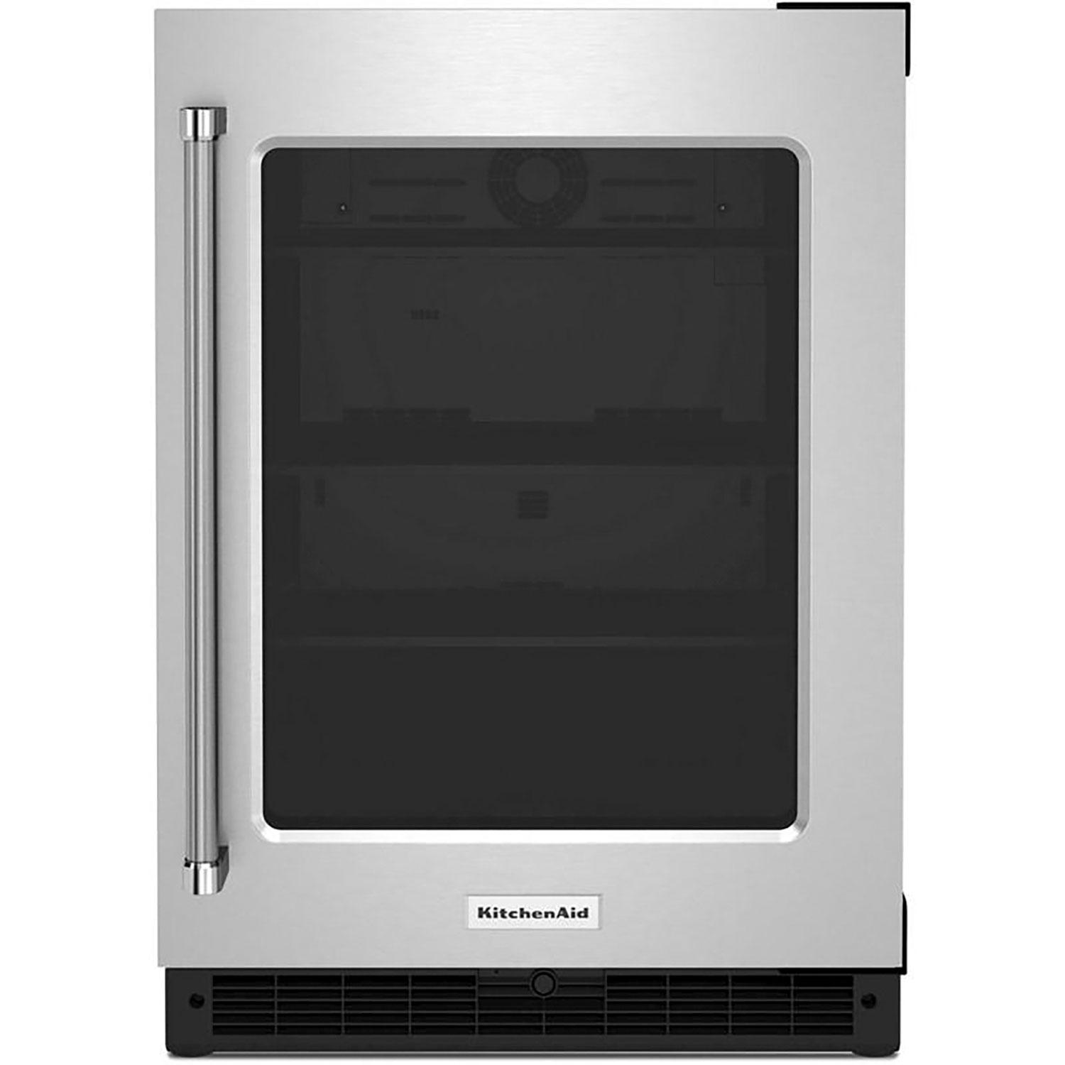 Réfrigérateur compact de 24 po, 5,20 pi cu avec porte vitrée