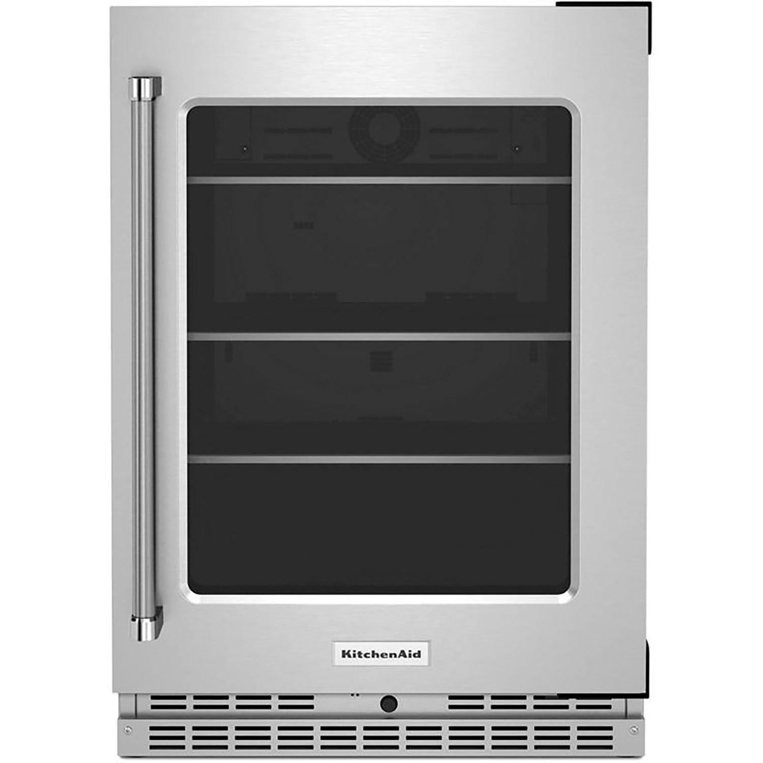 24" Undercounter Refrigerator Glass Door & Shelves