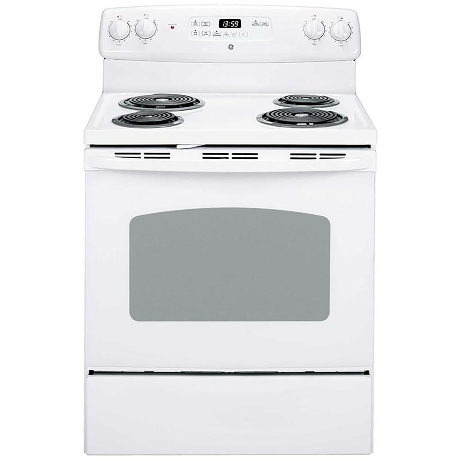 30In Free-standing coil element Electric Range in White