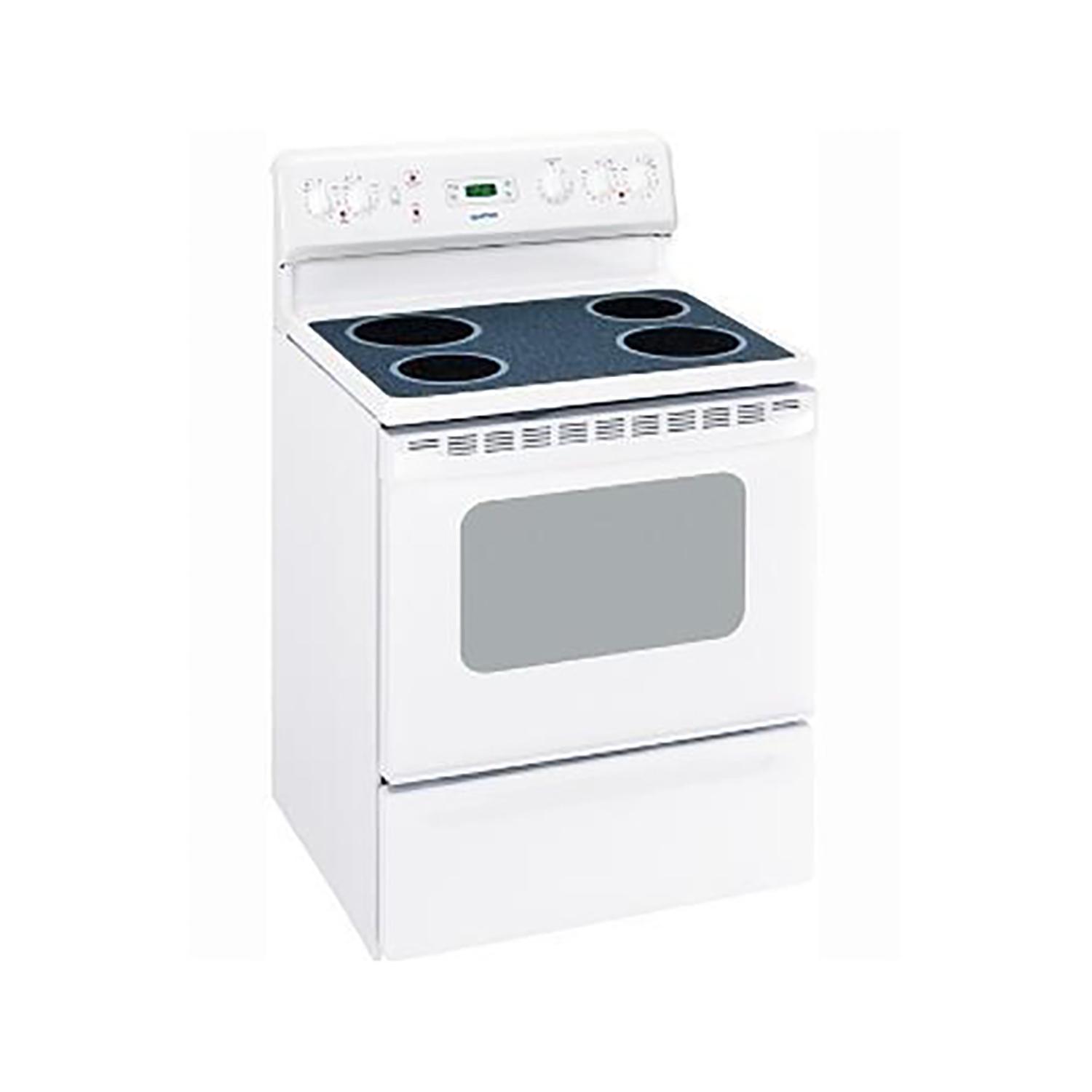 30" Freestanding Electric Manual Clean Range in White