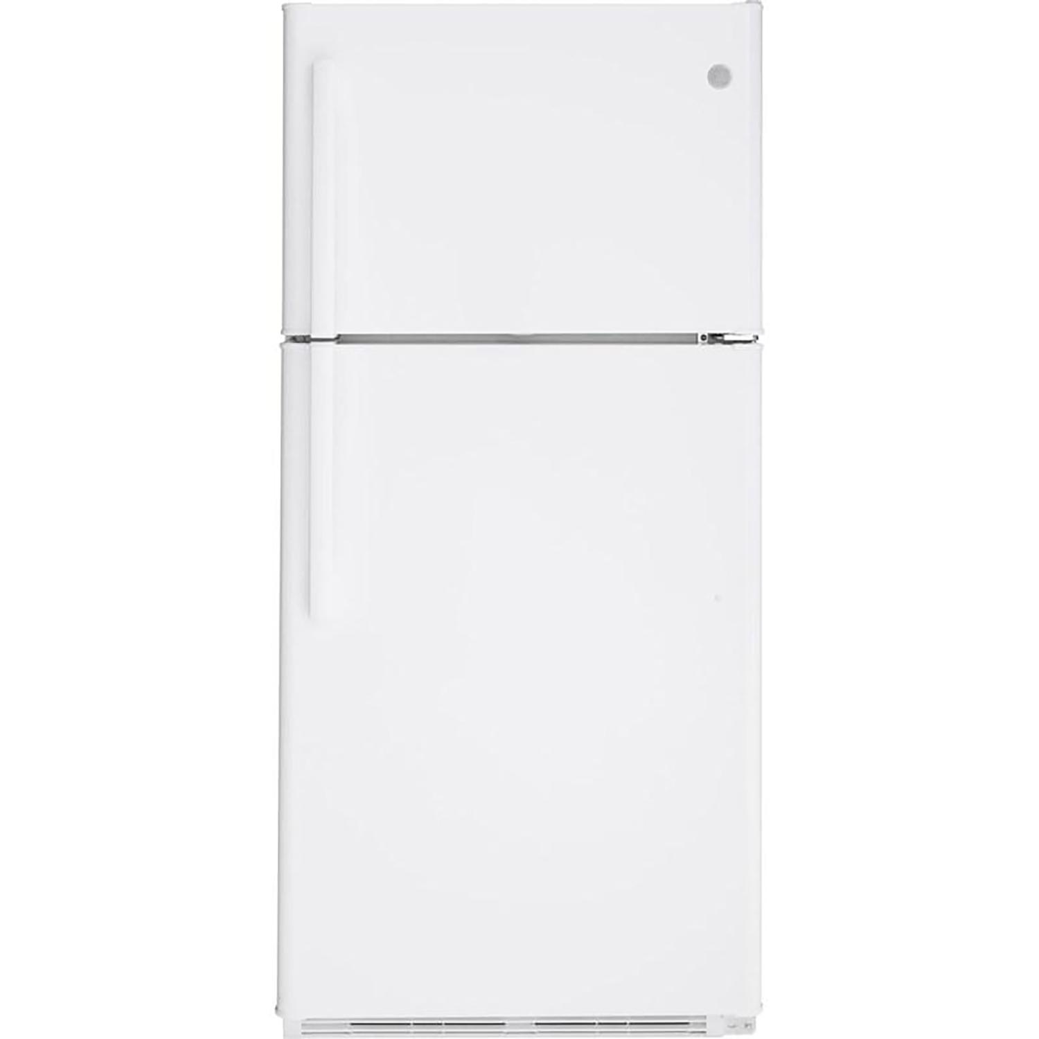 30" 18 Cu.Ft. Top Mount No Frost Refrigerator in White