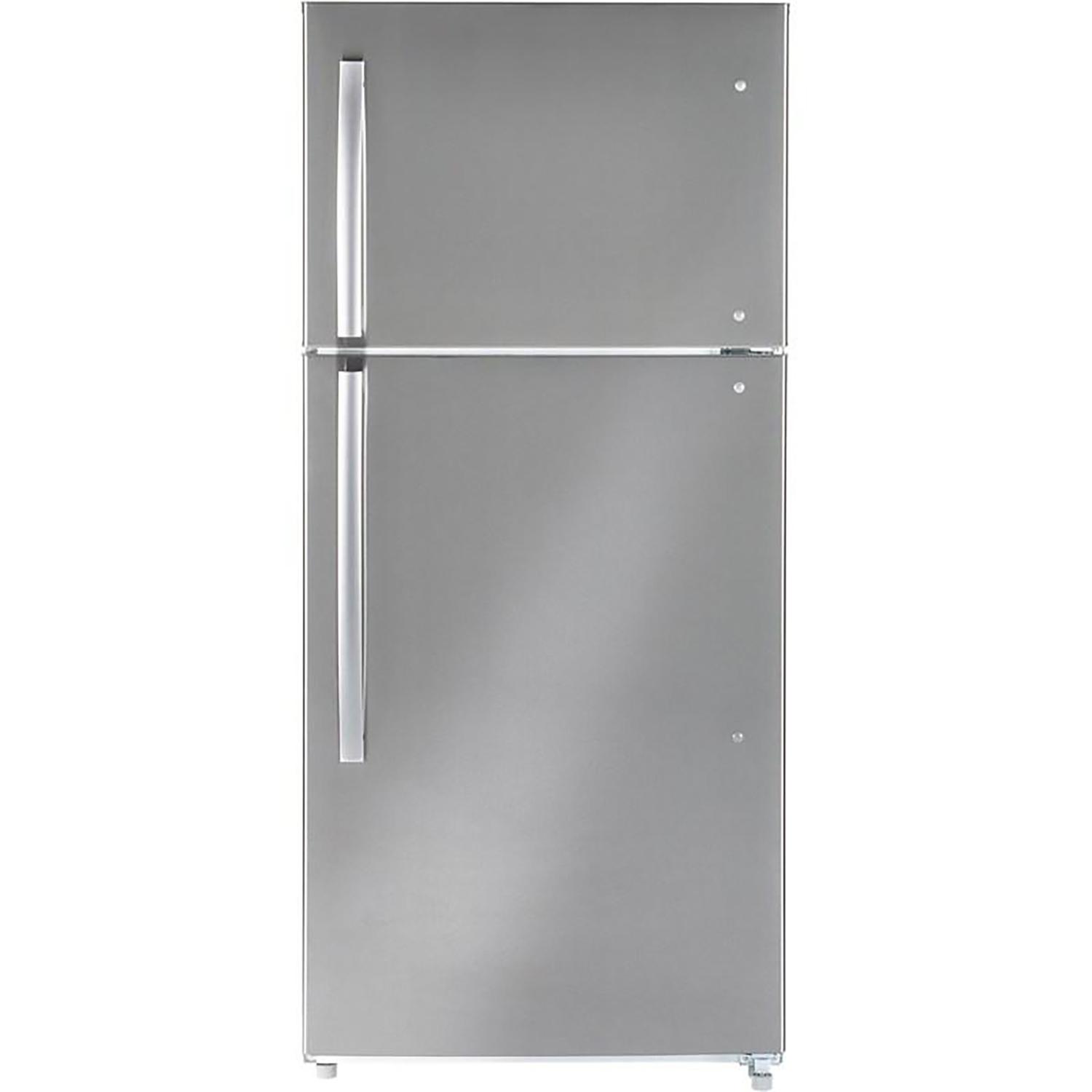 18 Cu.Ft. Top Freezer Refrigerator Stainless Steel