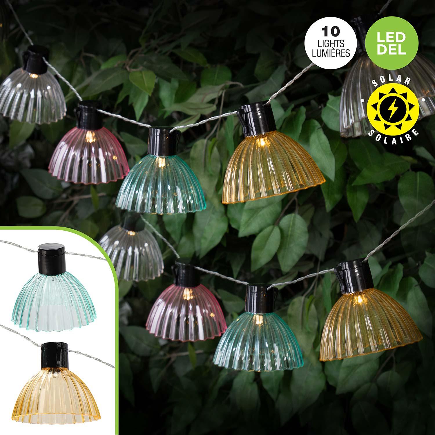 Guirlande lumineuse avec couvertures colorées