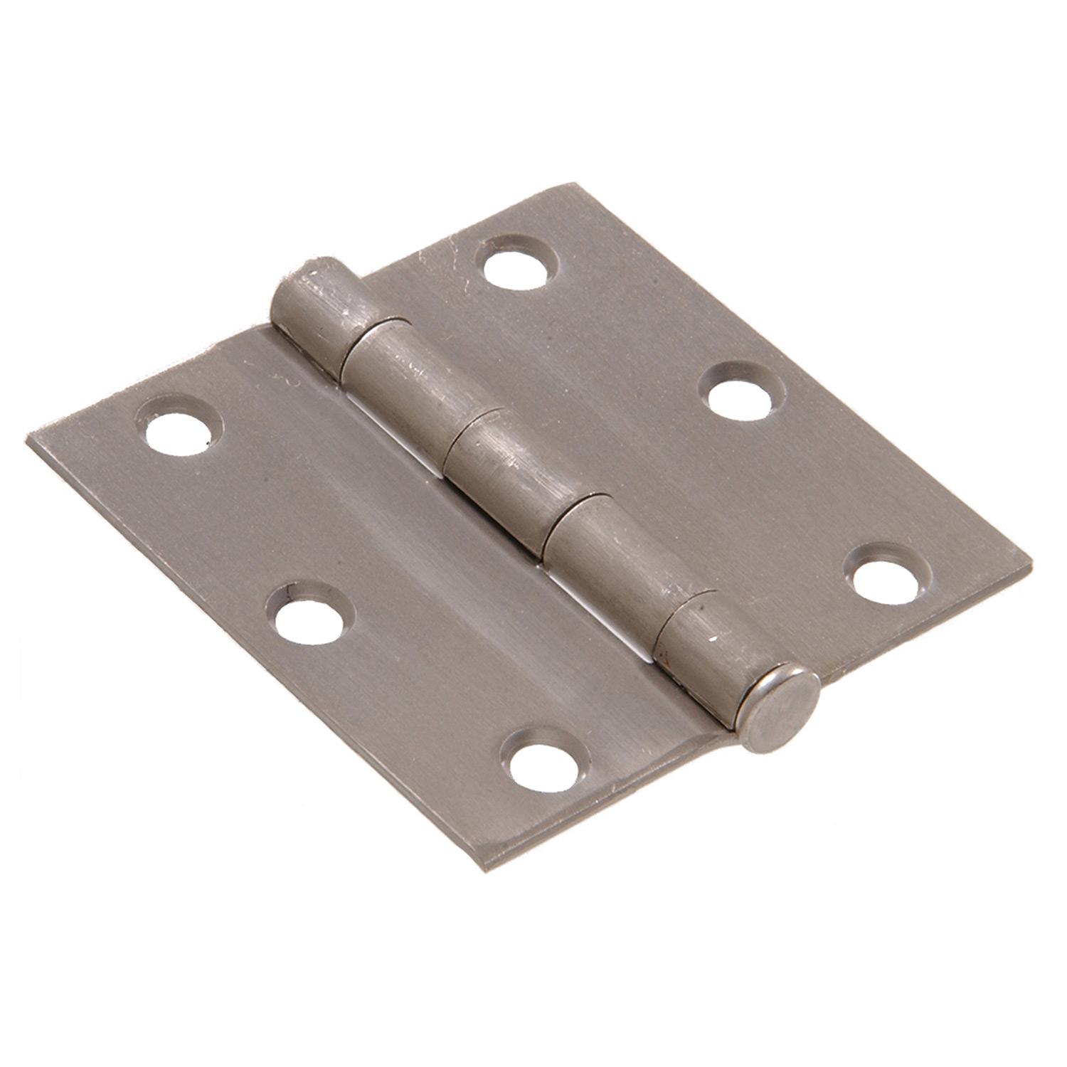 3" Square Satin Nickel Door Hinge