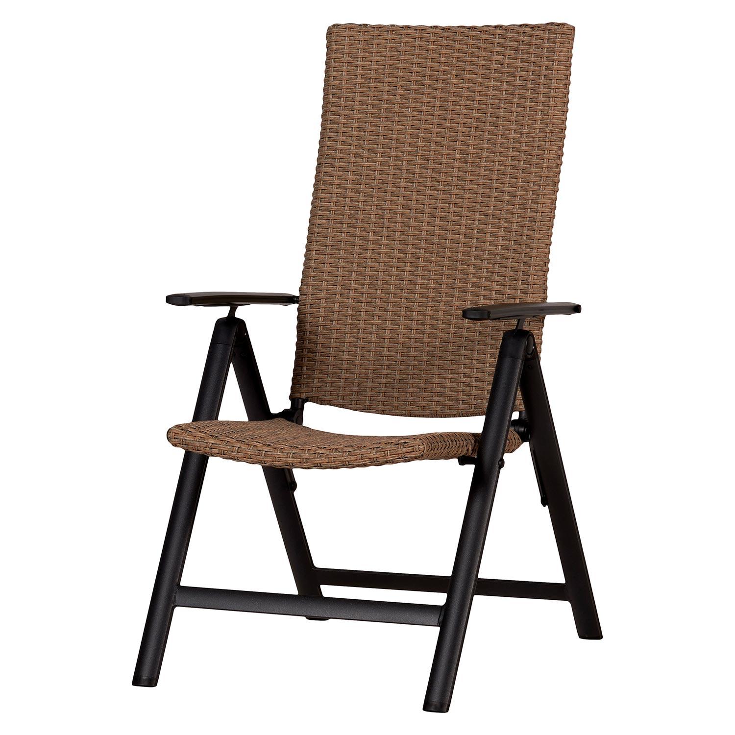Chaise en Osier Multi-Positions Sable