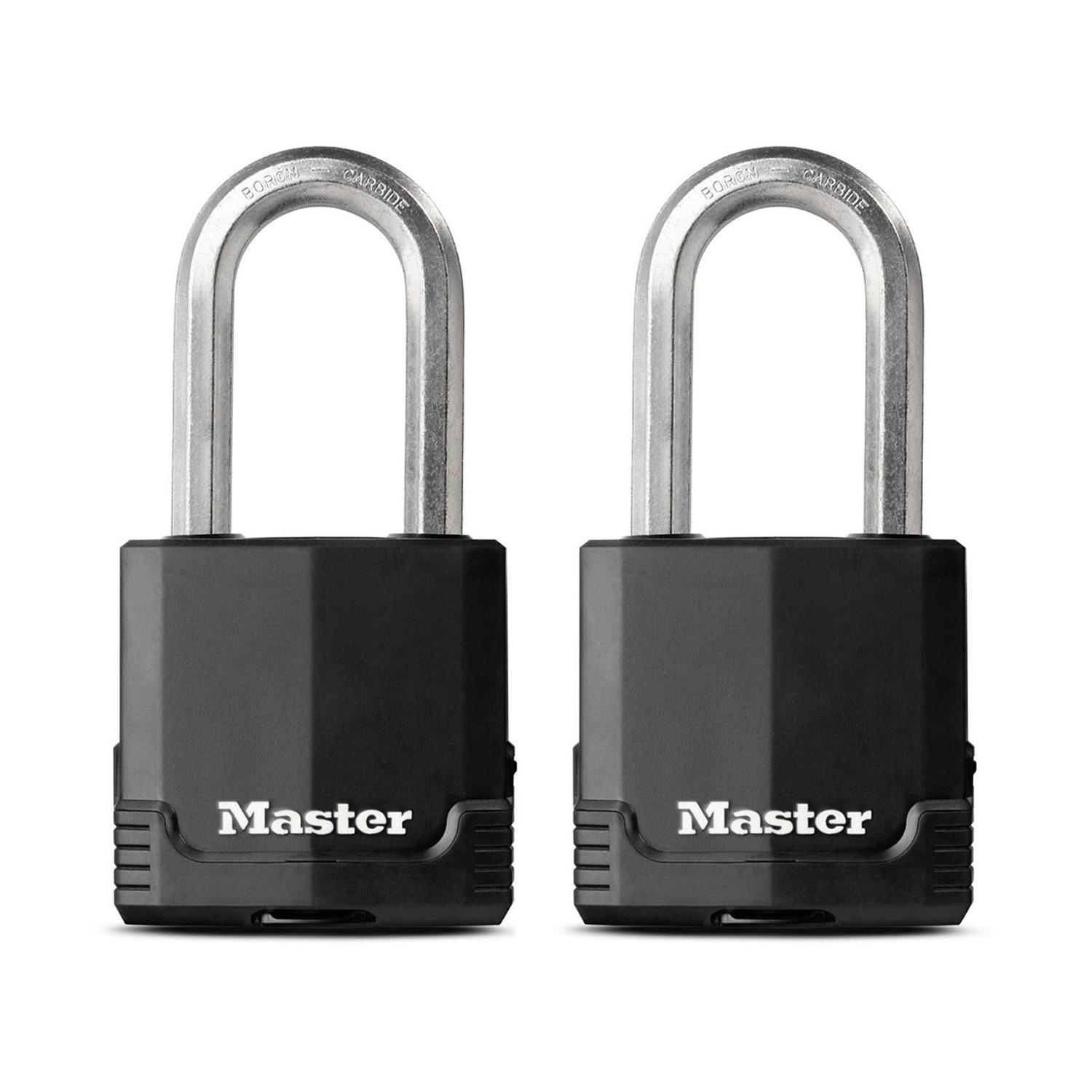 2-1/8" Wide Magnum Laminated Steel Padlock With 2" Shackle