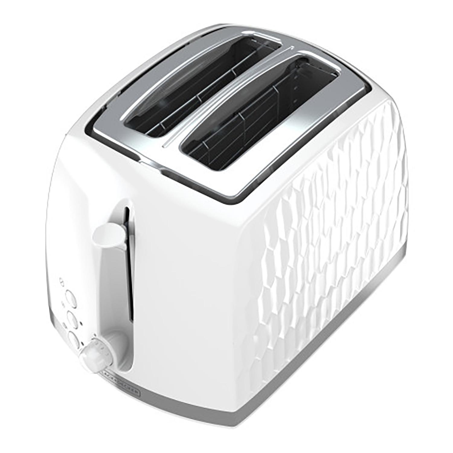 Black + Decker Toaster 2 Slice- White