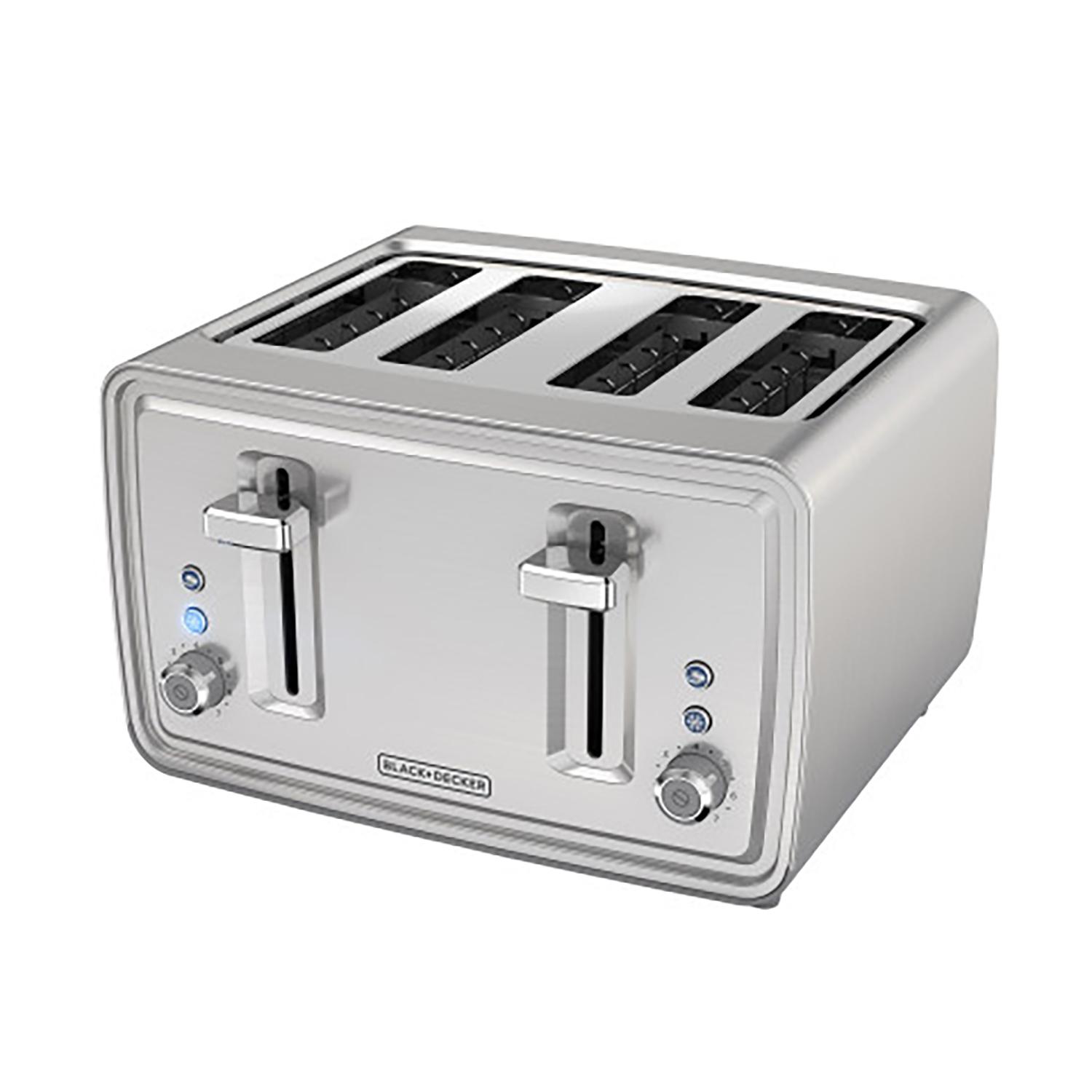 Black + Decker Toaster 4 Slice Stainless Steel