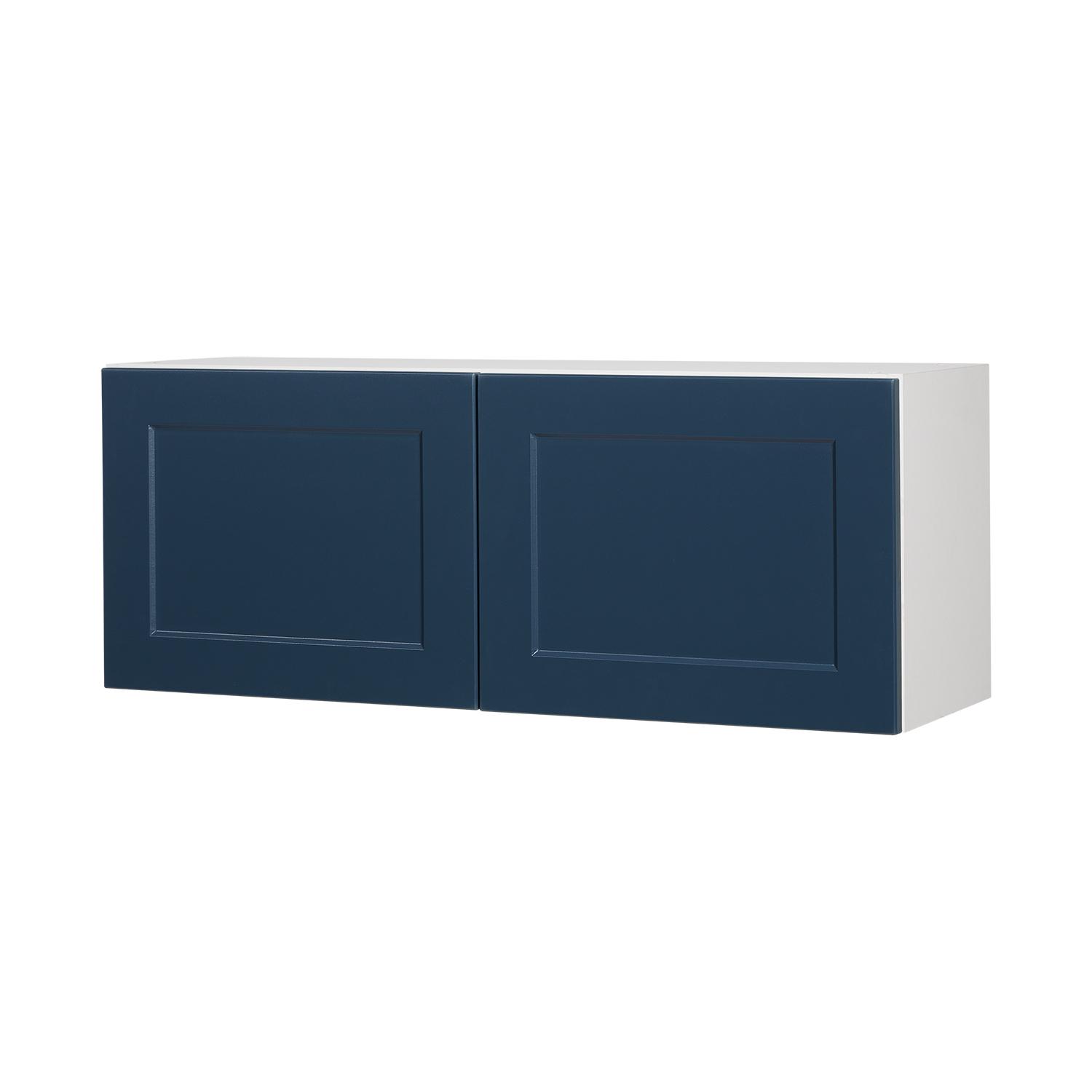 Armoire Murale pour Réfrigérateur 36x14 Shaker Bleu Foncé