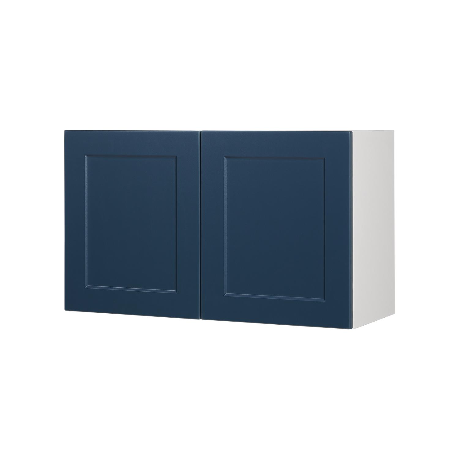 Wall Oven Cabinet 30x18 Shaker Dark Blue