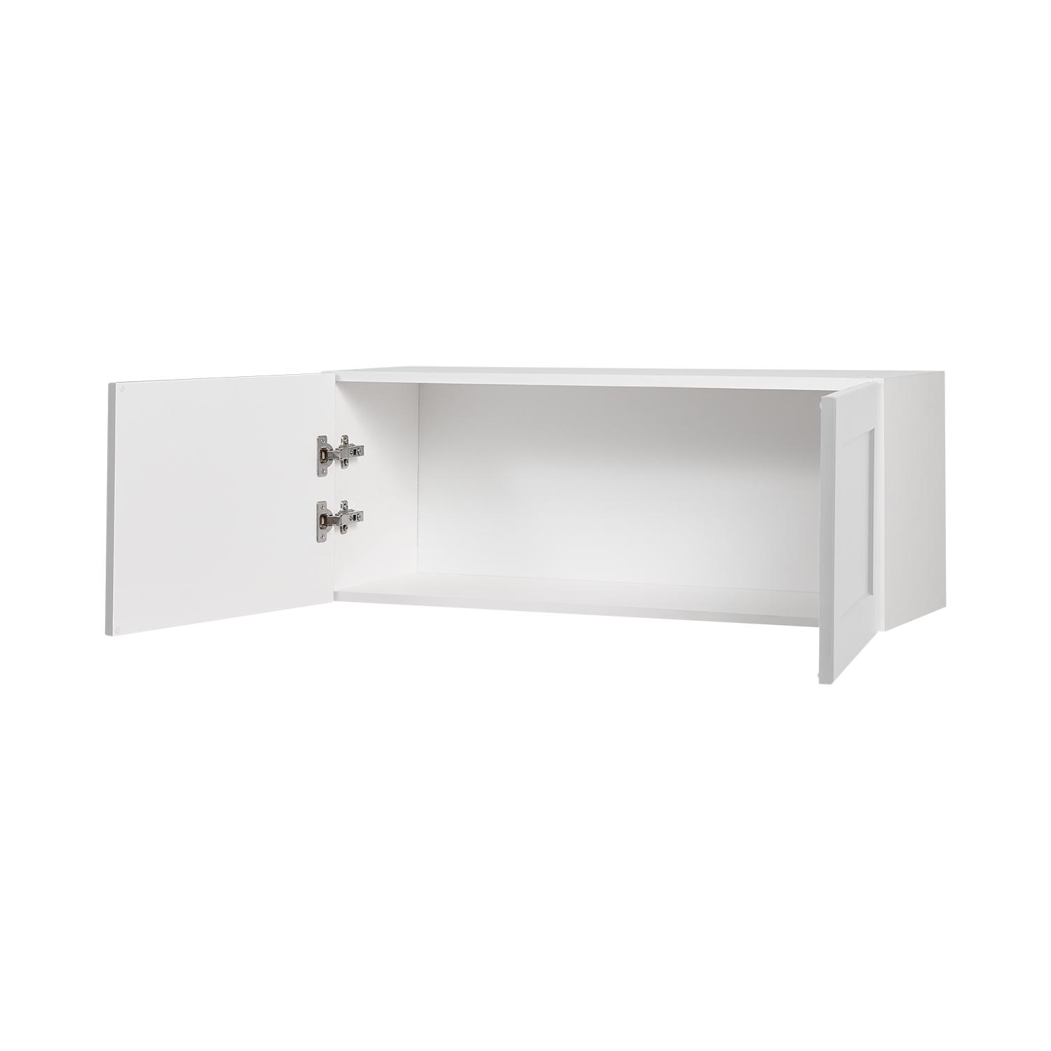 Armoire Murale pour Réfrigérateur 36x14 Shaker Gris Clair
