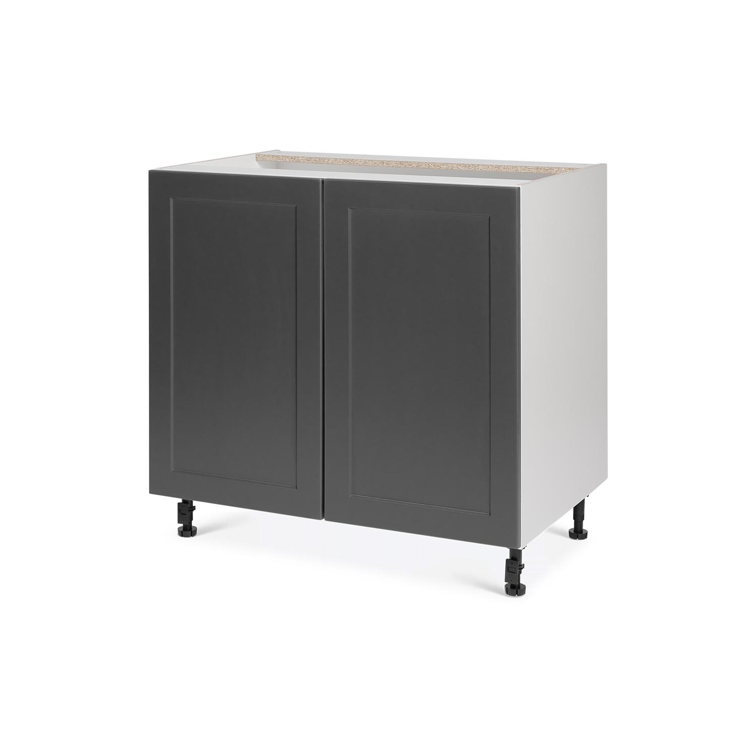 Base Cabinet 2 Door 36 Sink Base Shaker Moonlight Grey