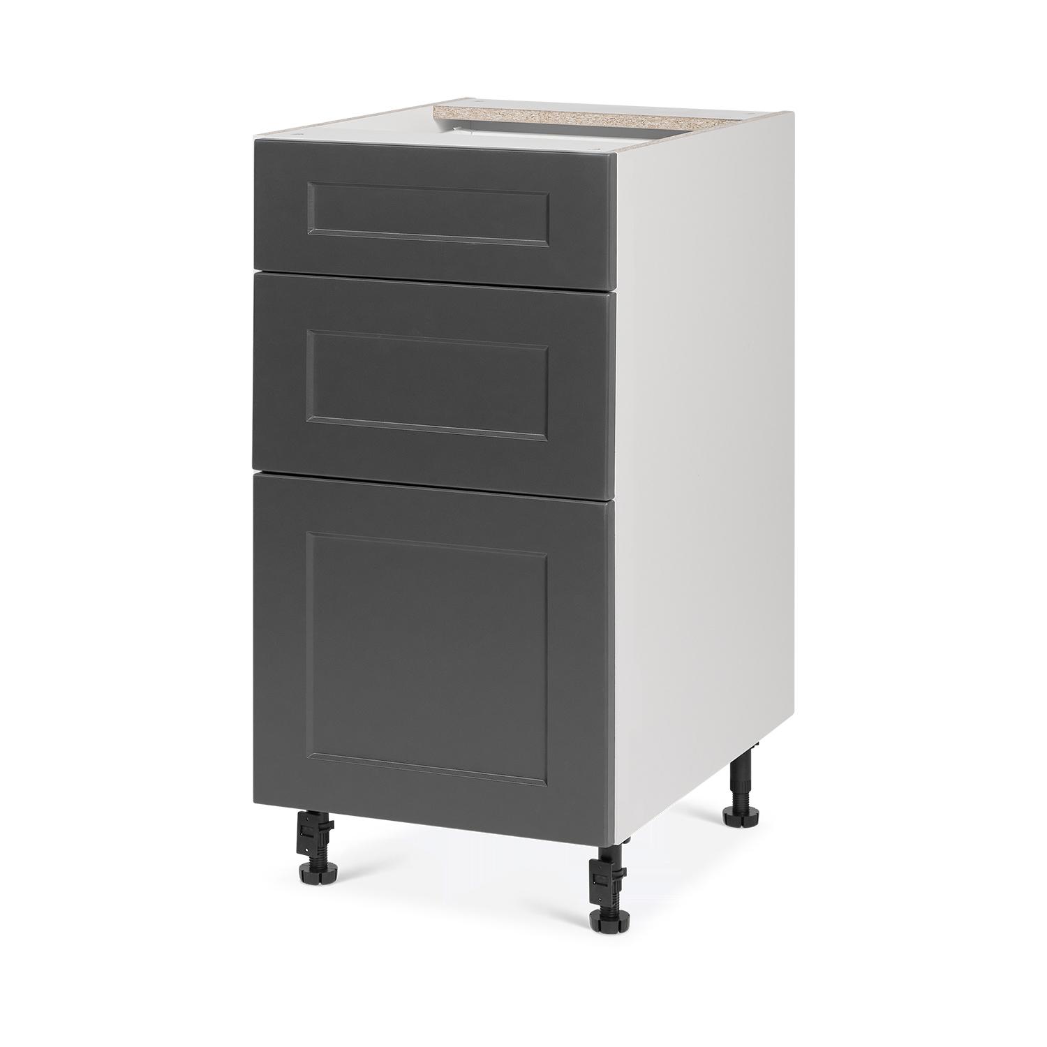Armoire 3 Tiroirs 15 6/9/15 Shaker Gris Clair de Lune